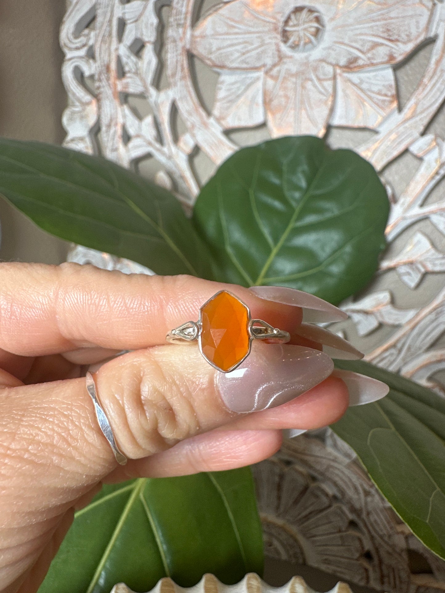 Carnelian Ring-Faceted