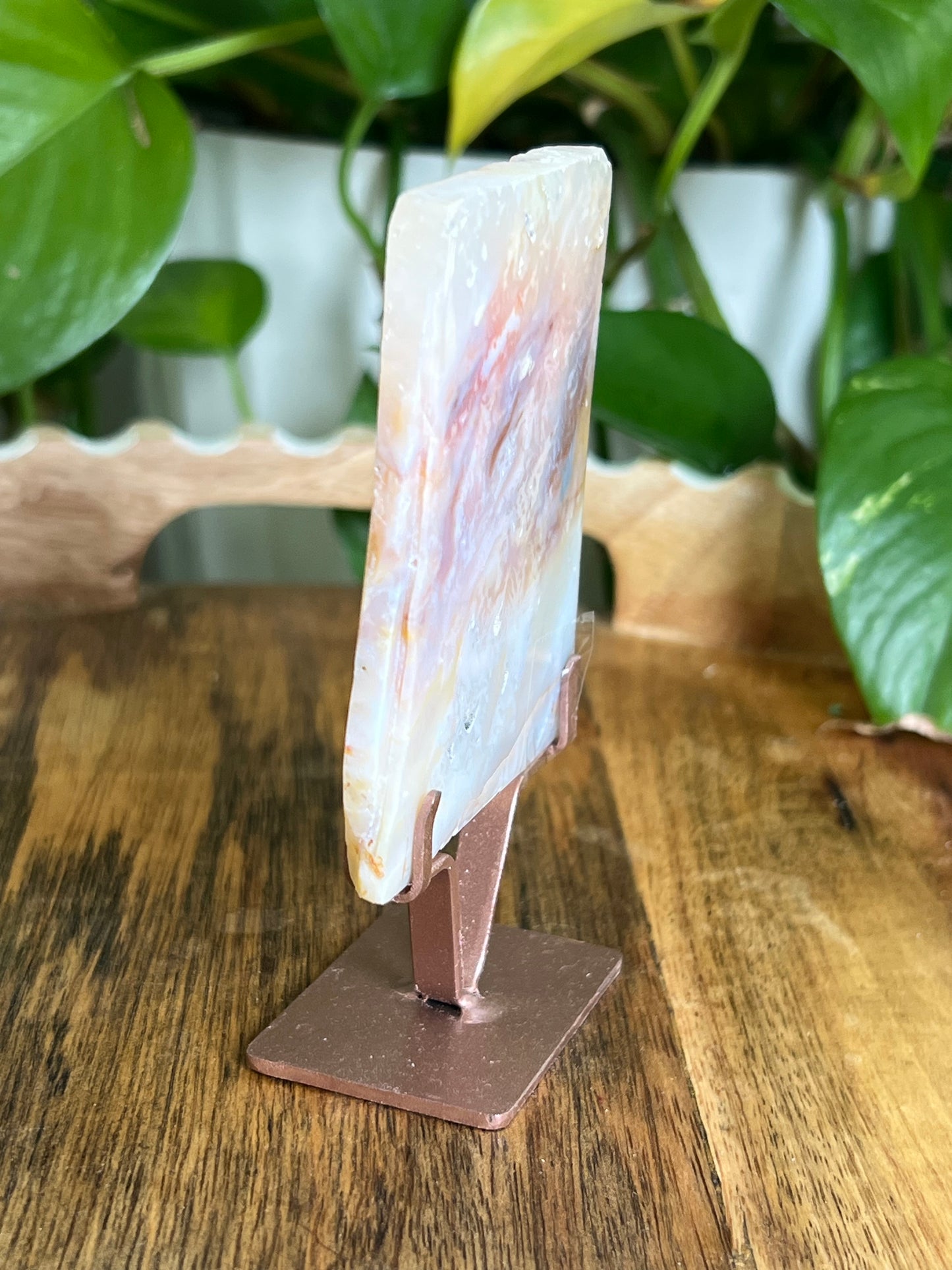 Rainbow Plume Agate Slab AA