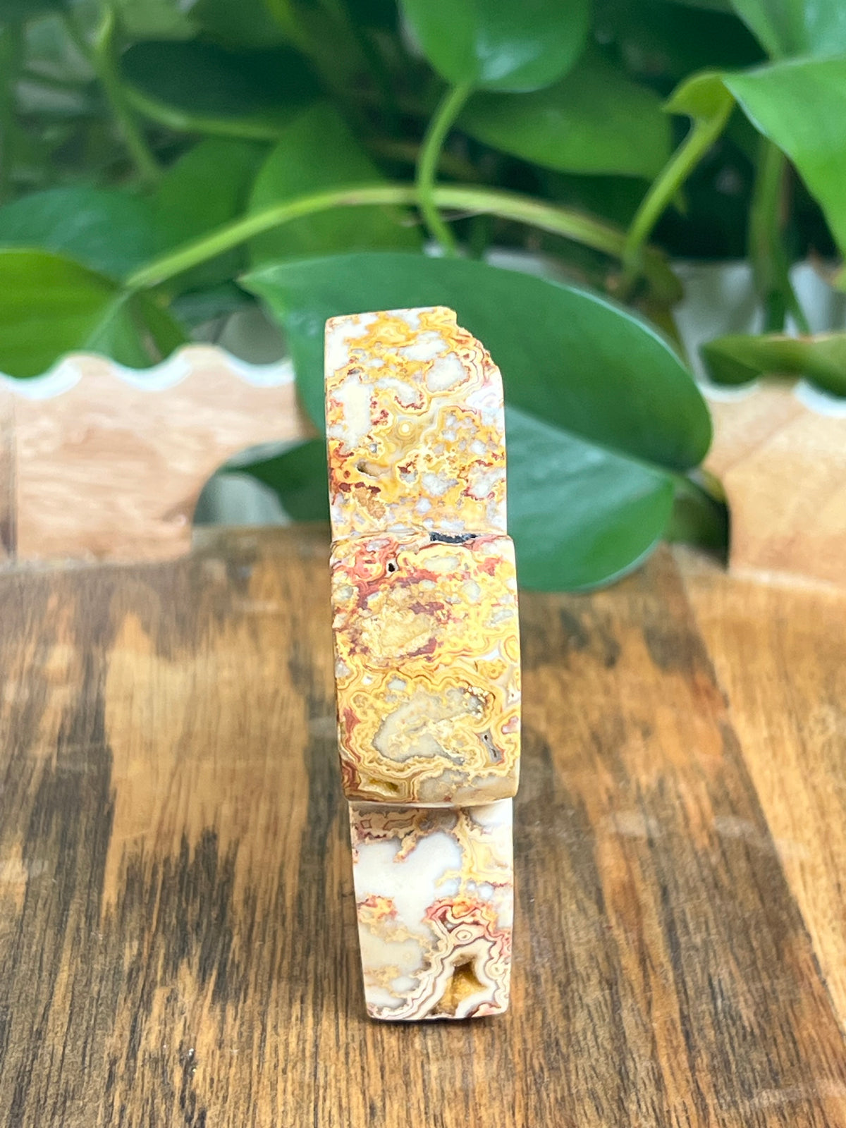 Crazy Lace Agate Flower: Ai