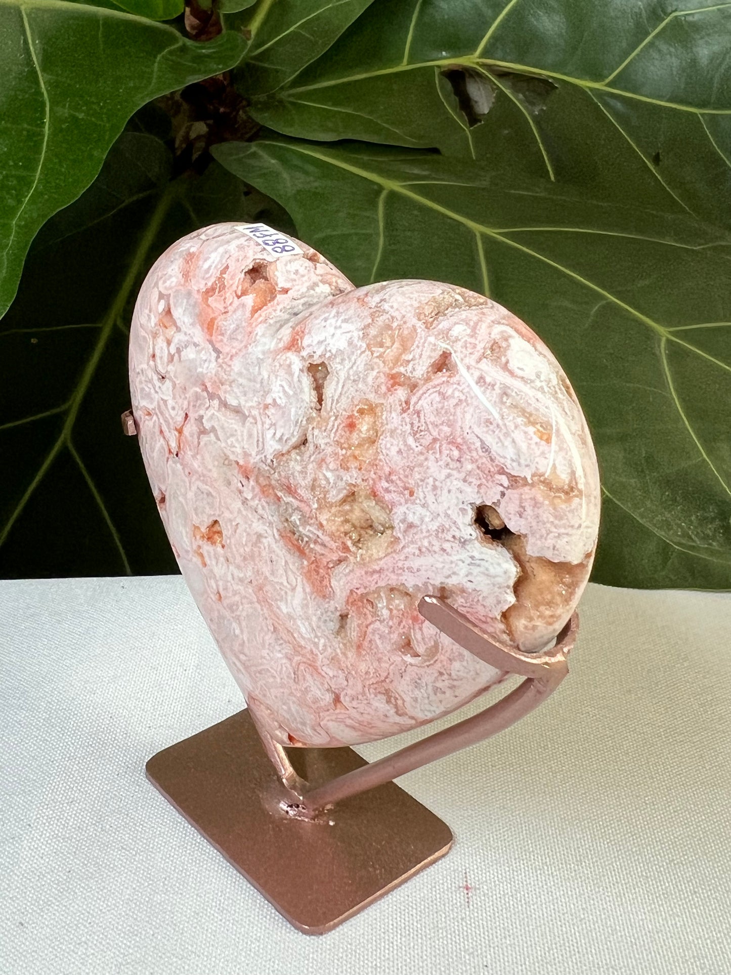 Pink Carnelian Heart