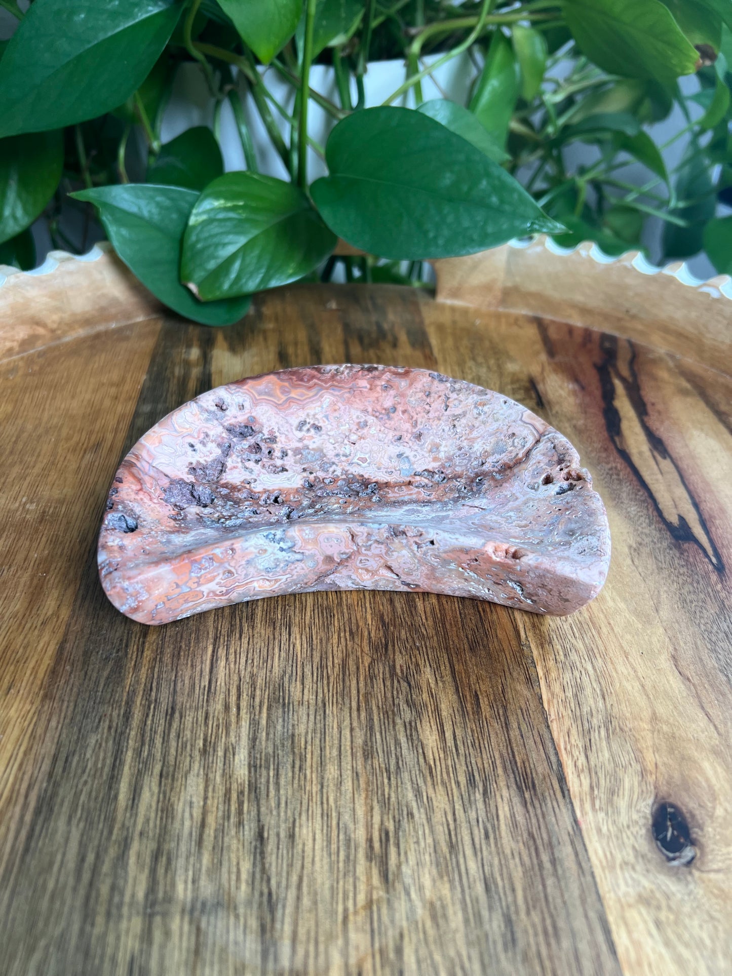 Crazy Lace Agate Moon Bowl: B
