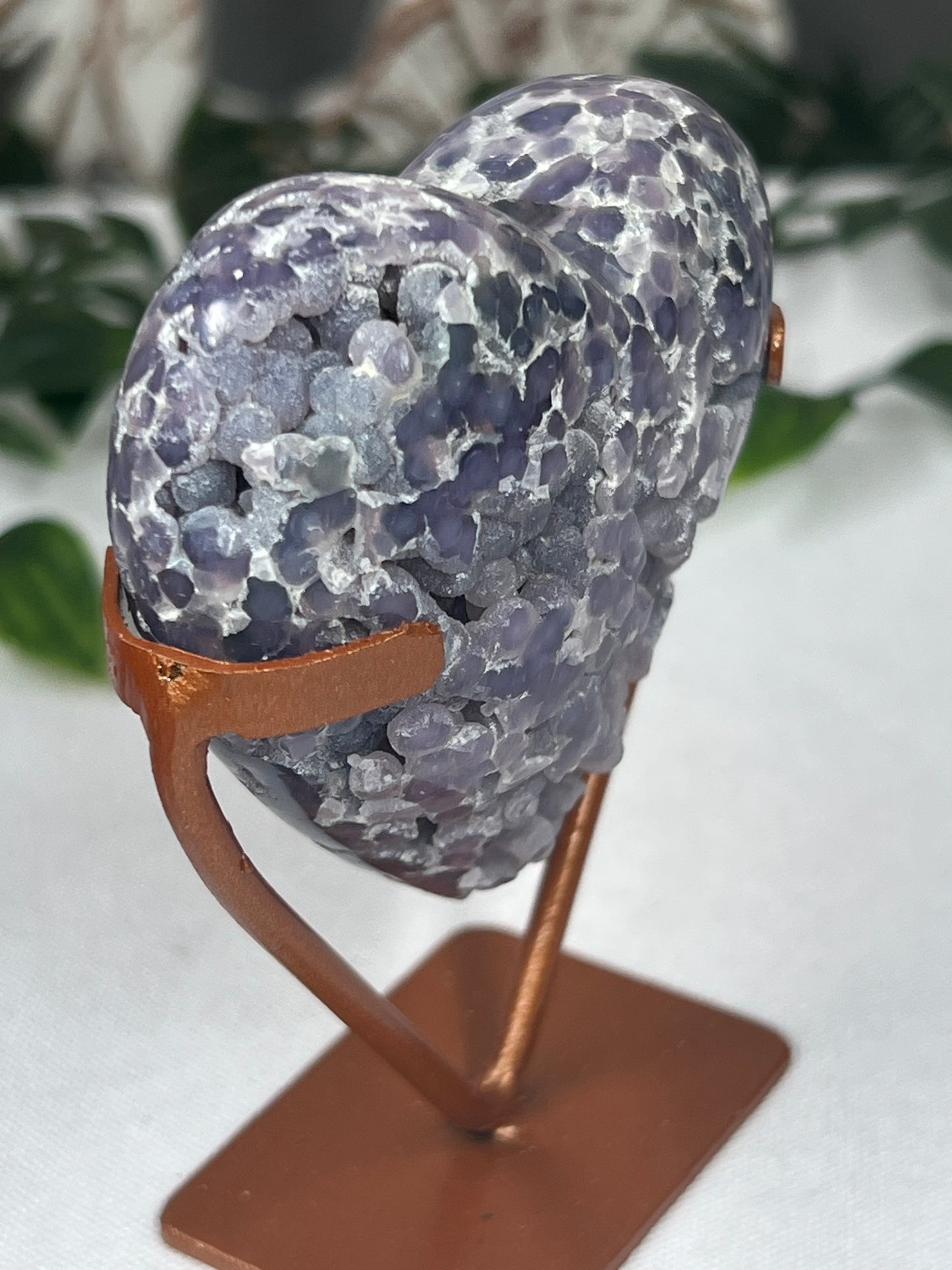 Grape Agate Heart