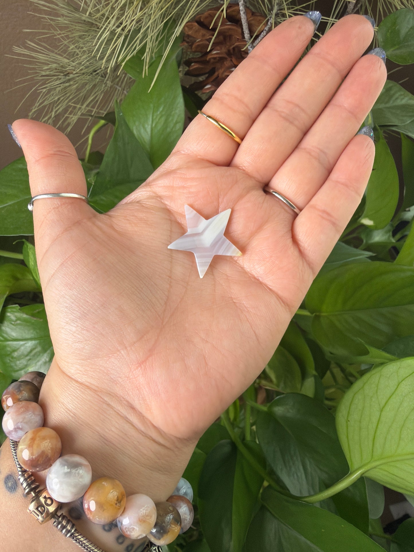 Iris Agate Star Cabachon