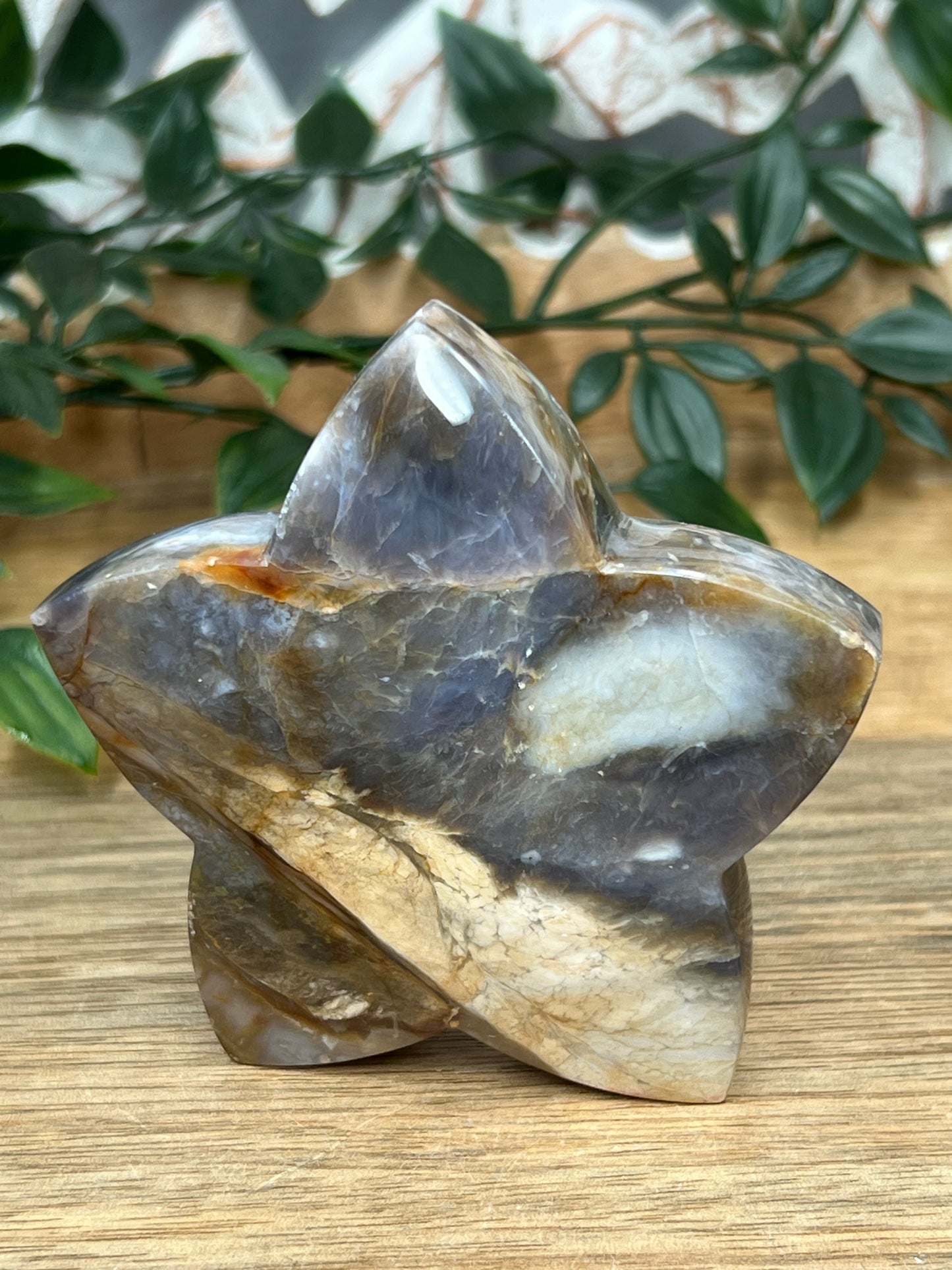 Purple Chalcedony Star