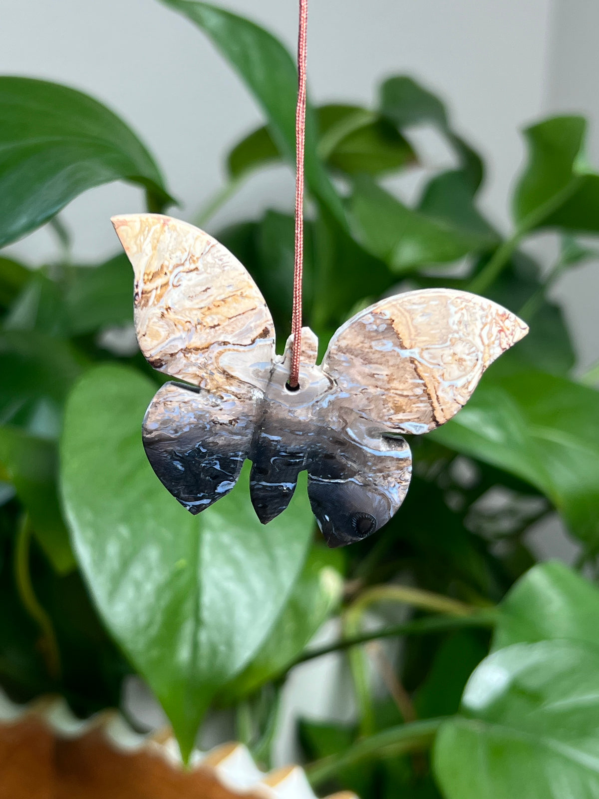 Palm Root Ornament Butterfly: PU