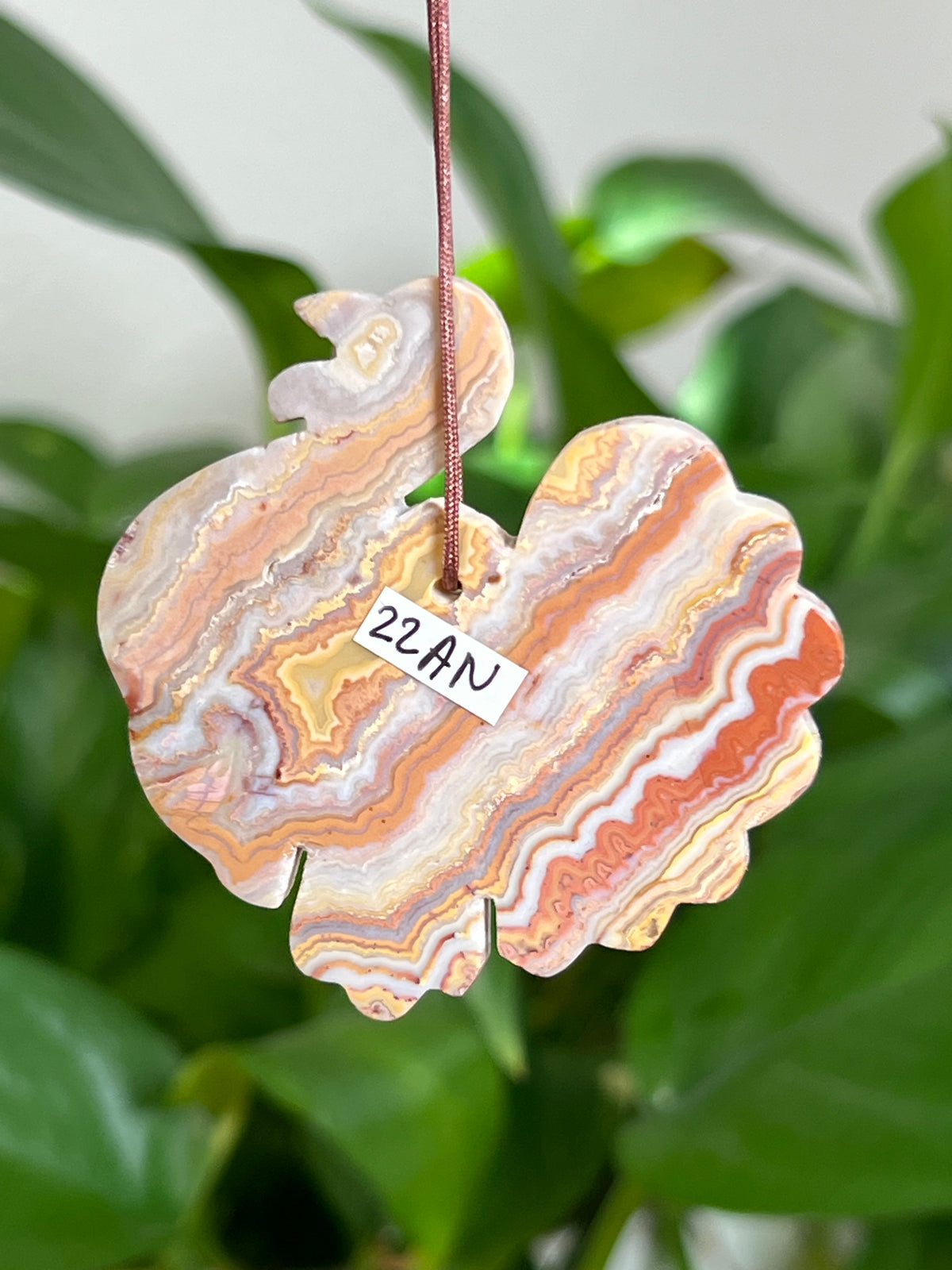 Crazy Lace Agate Turkey Ornaments