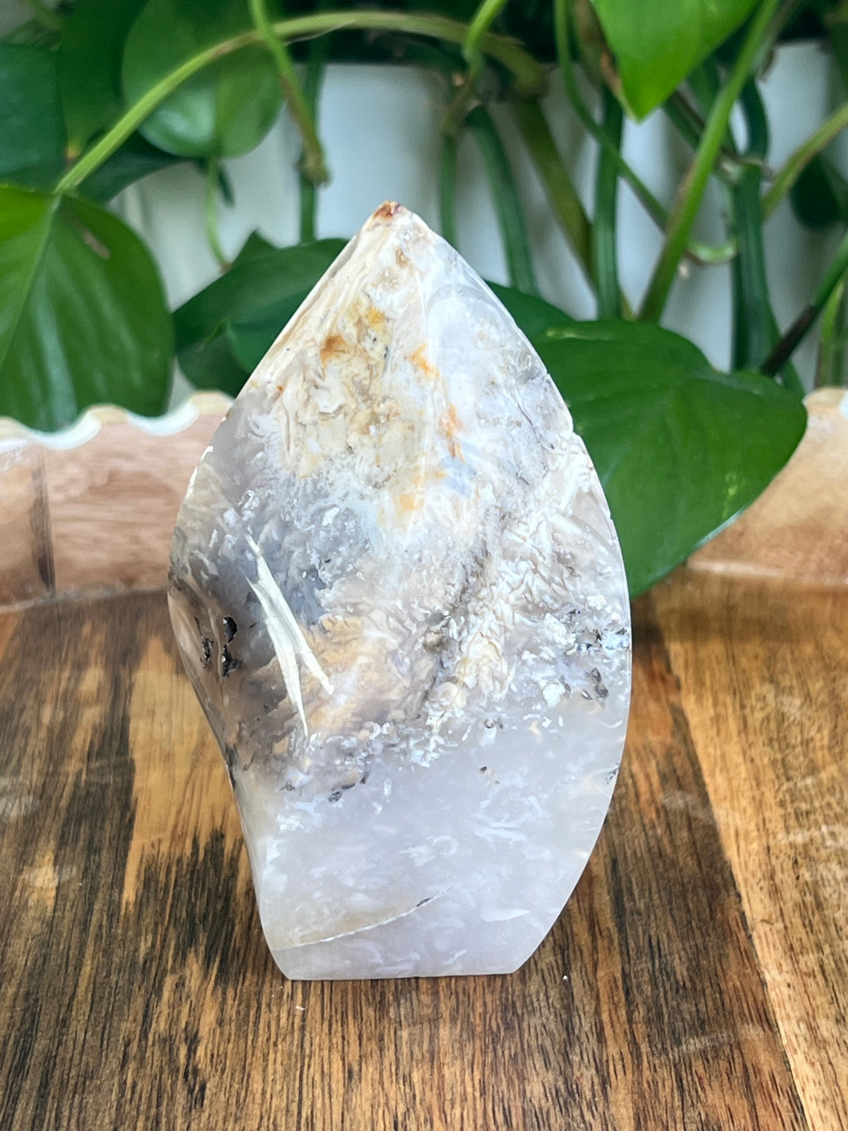 Dendritic Tiger Agate Flame: BA