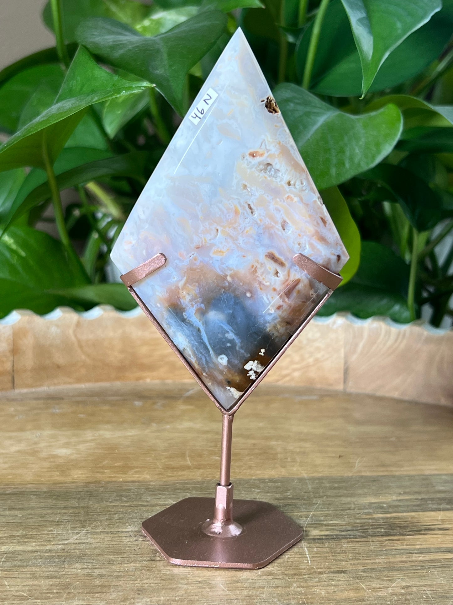 Rainbow Plume Agate Diamond