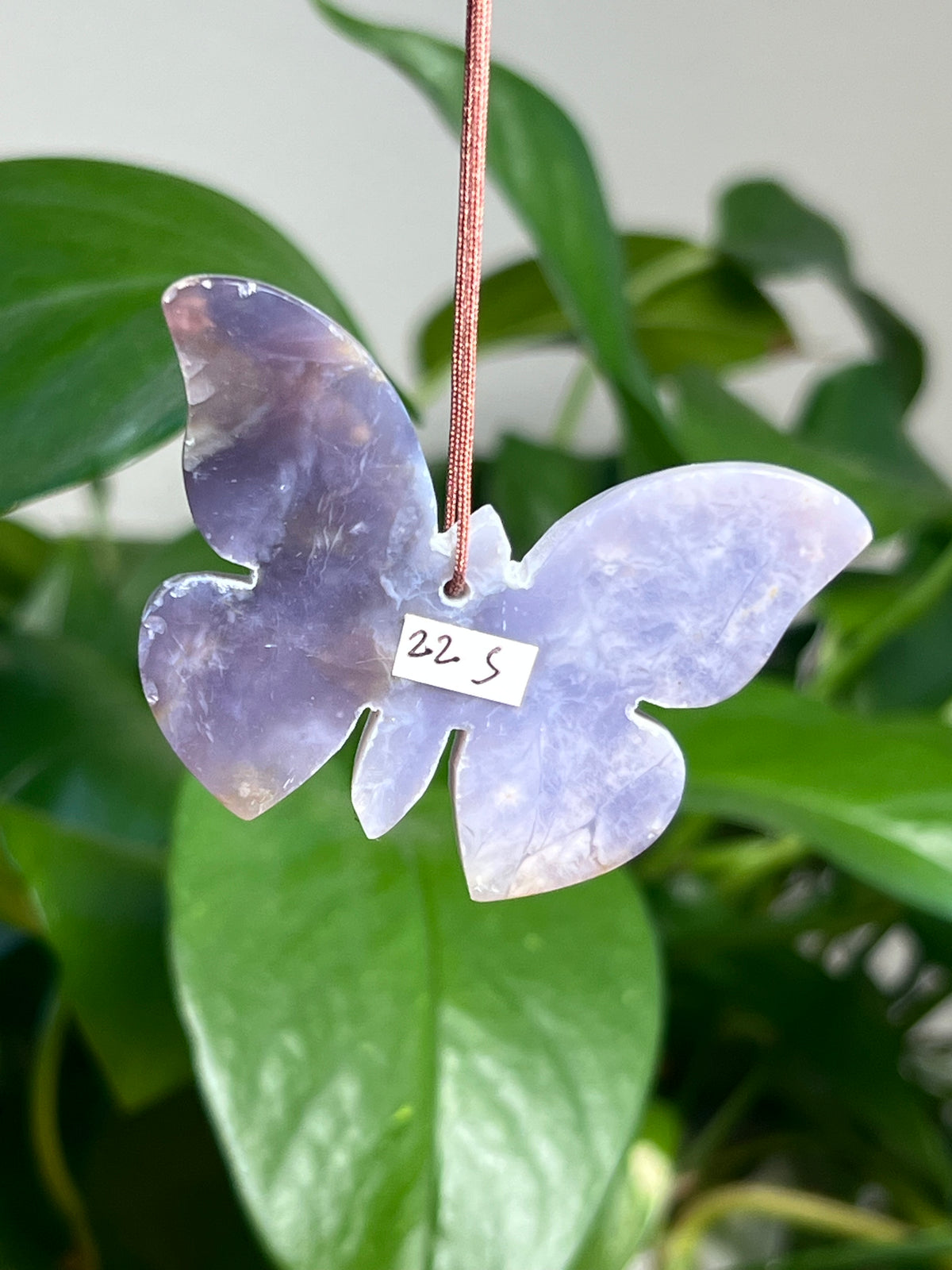 Purple Chalcedony Ornament Butterfly: S