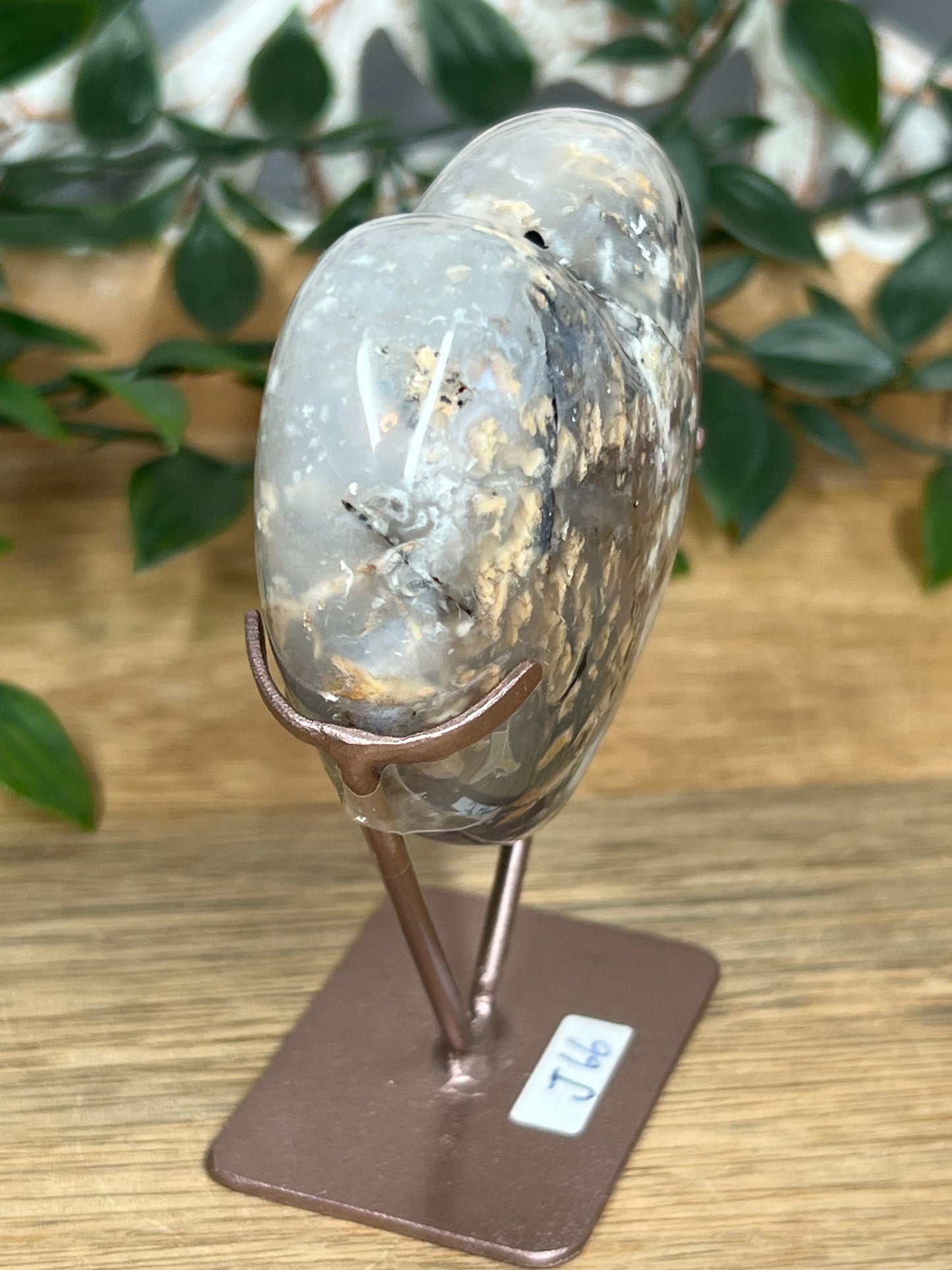 Dendritic Tiger Agate Heart