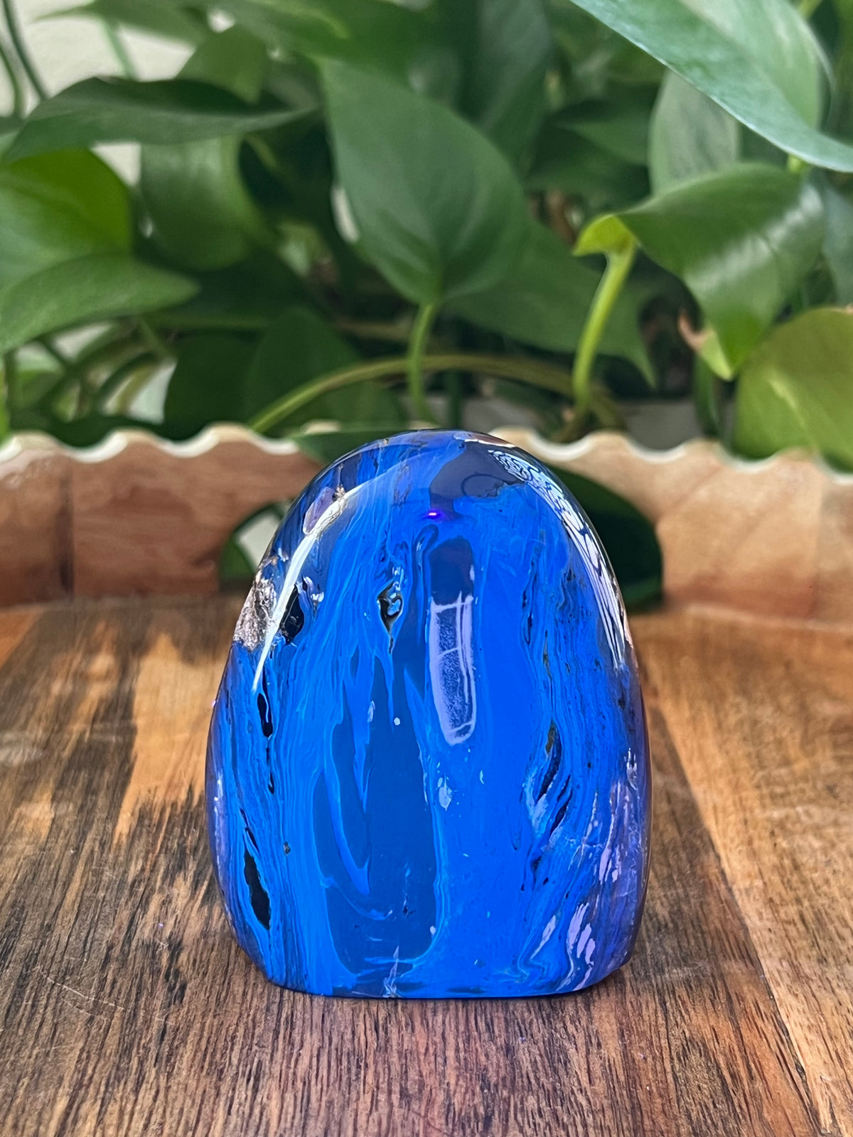 Blue Amber Freeform: I