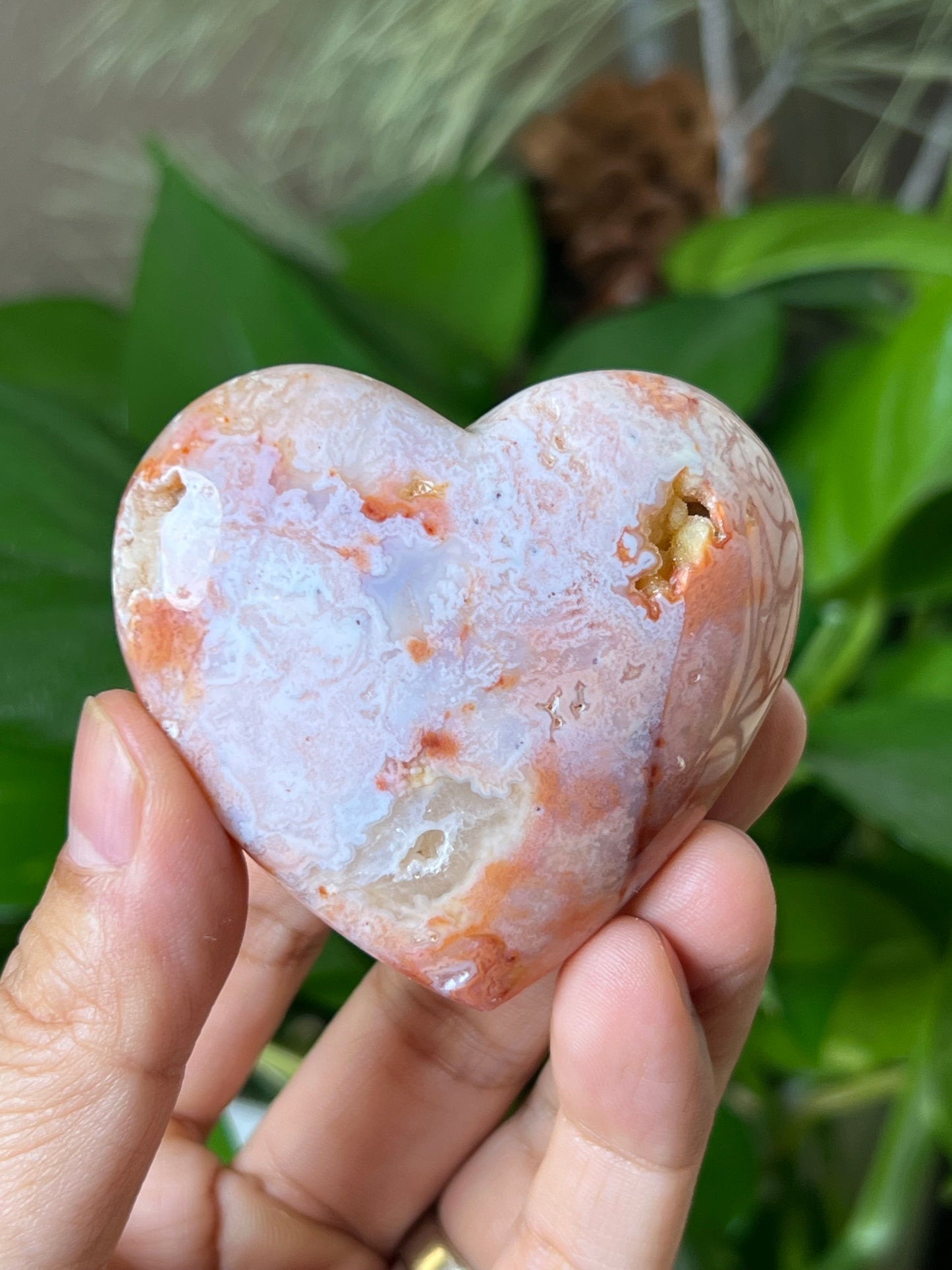 Pink Carnelian Heart
