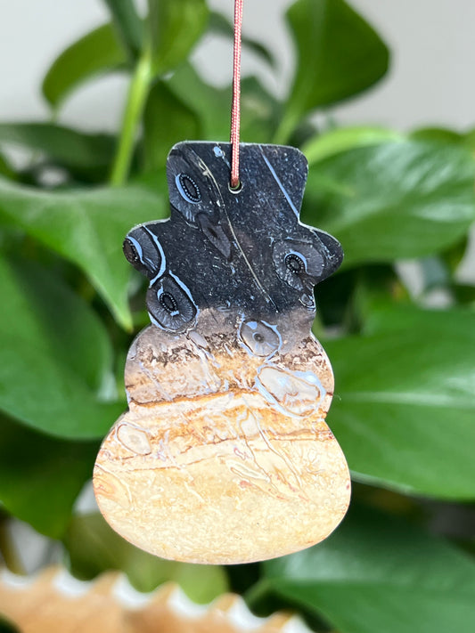 Palm Root Ornament Snowman: NE