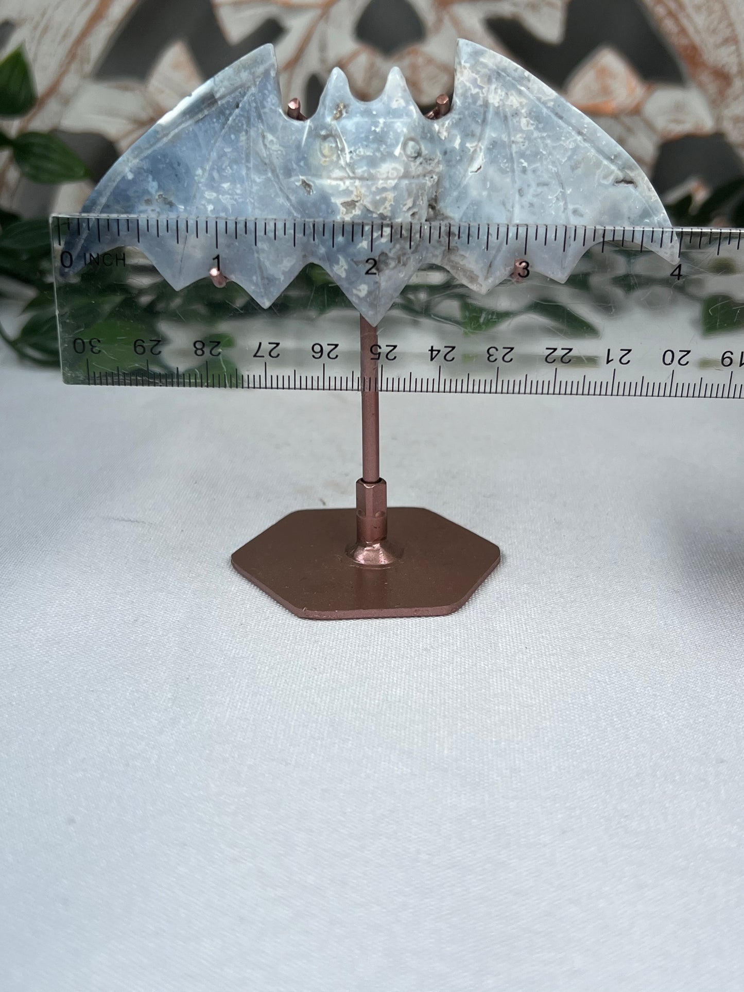 Blue Plume Agate Bat