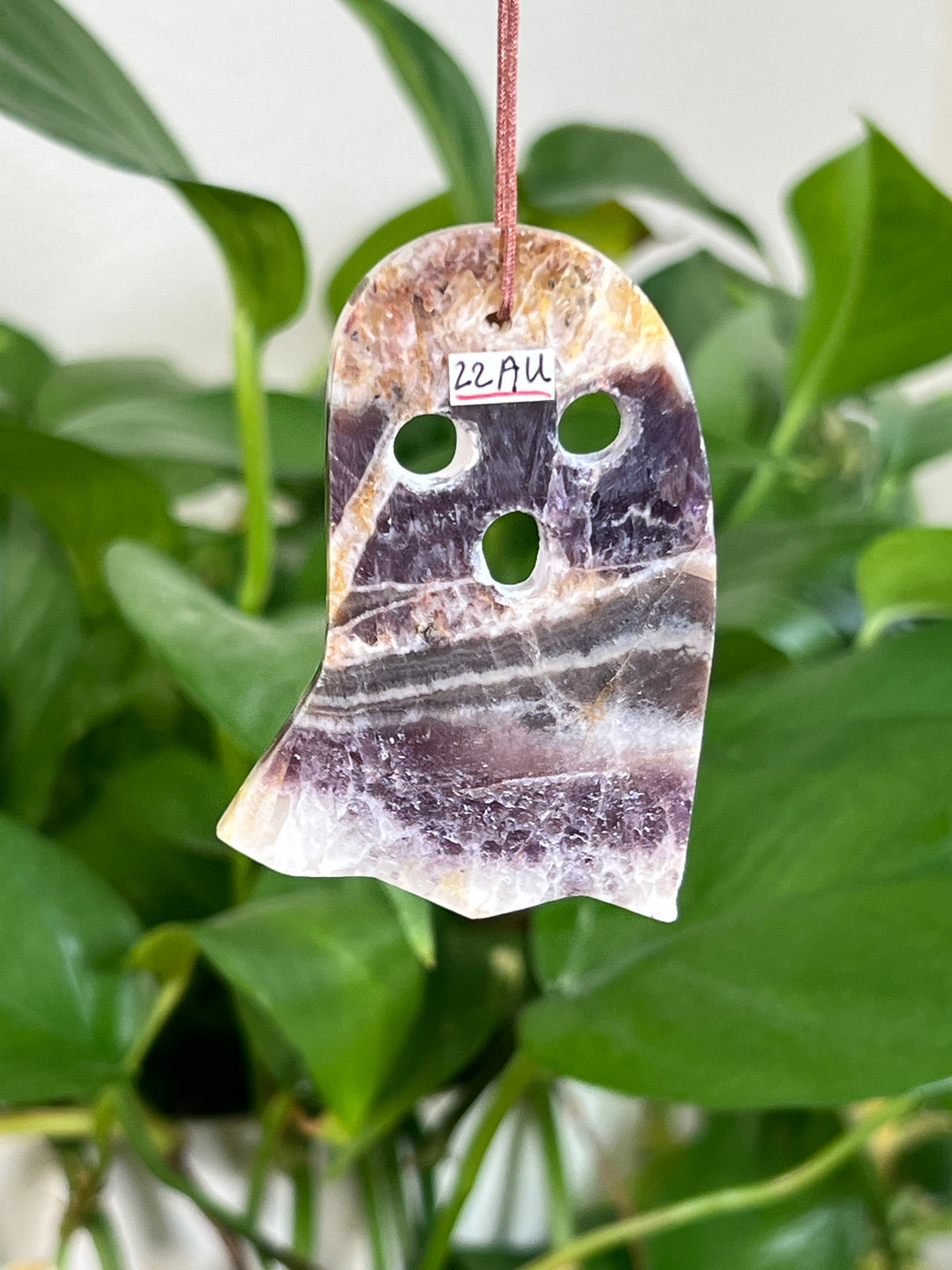 Indonesian Amethyst Ghost Ornaments