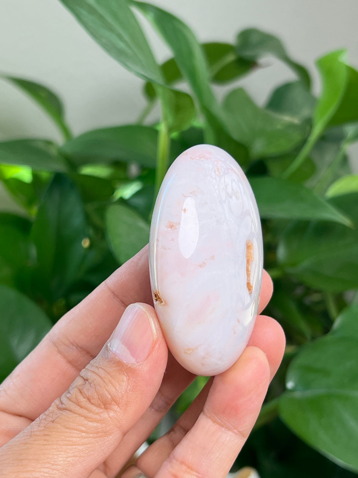 Pink Carnelian Palmstone: S