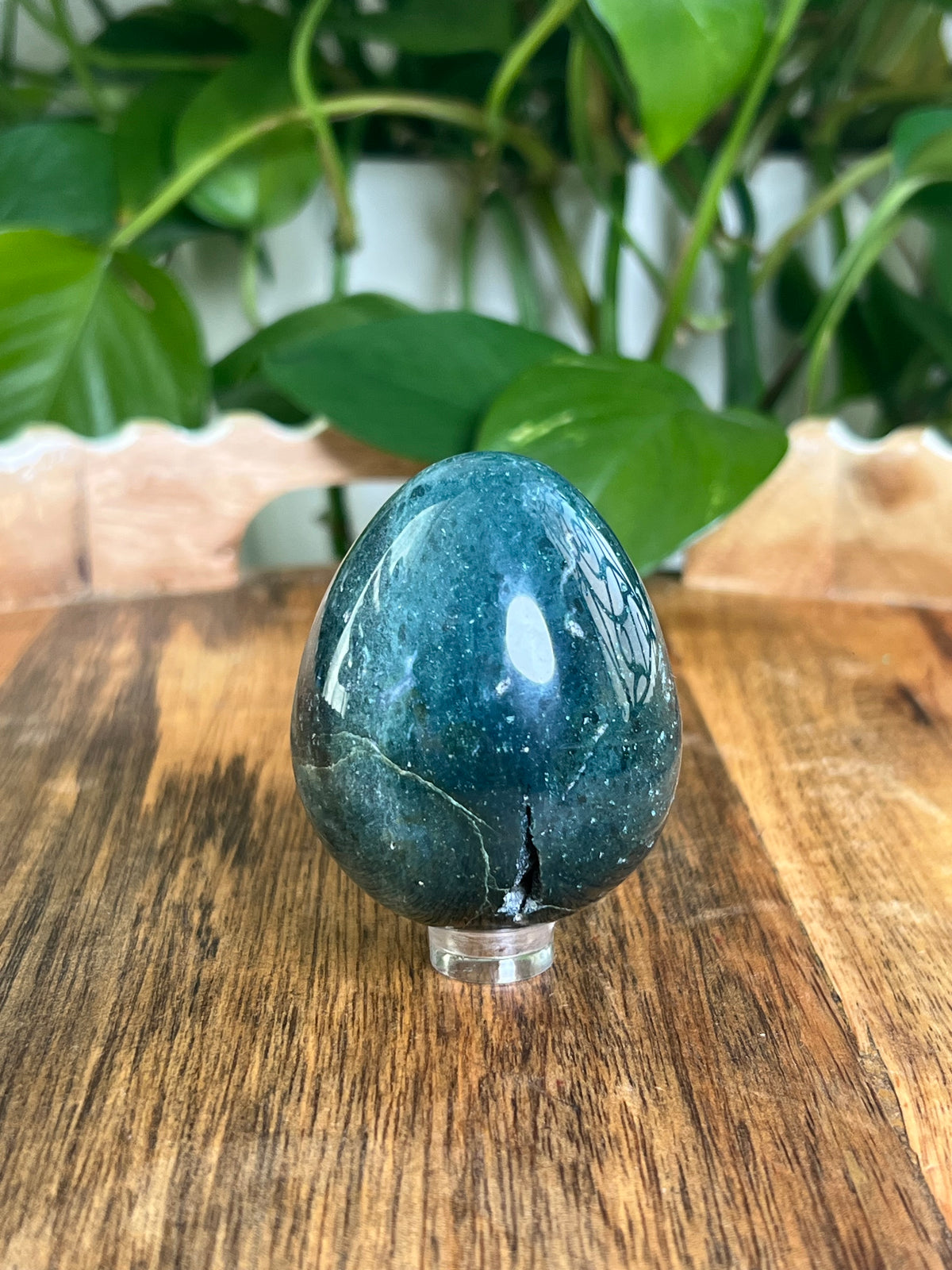 Blue Green Jasper Egg: RC