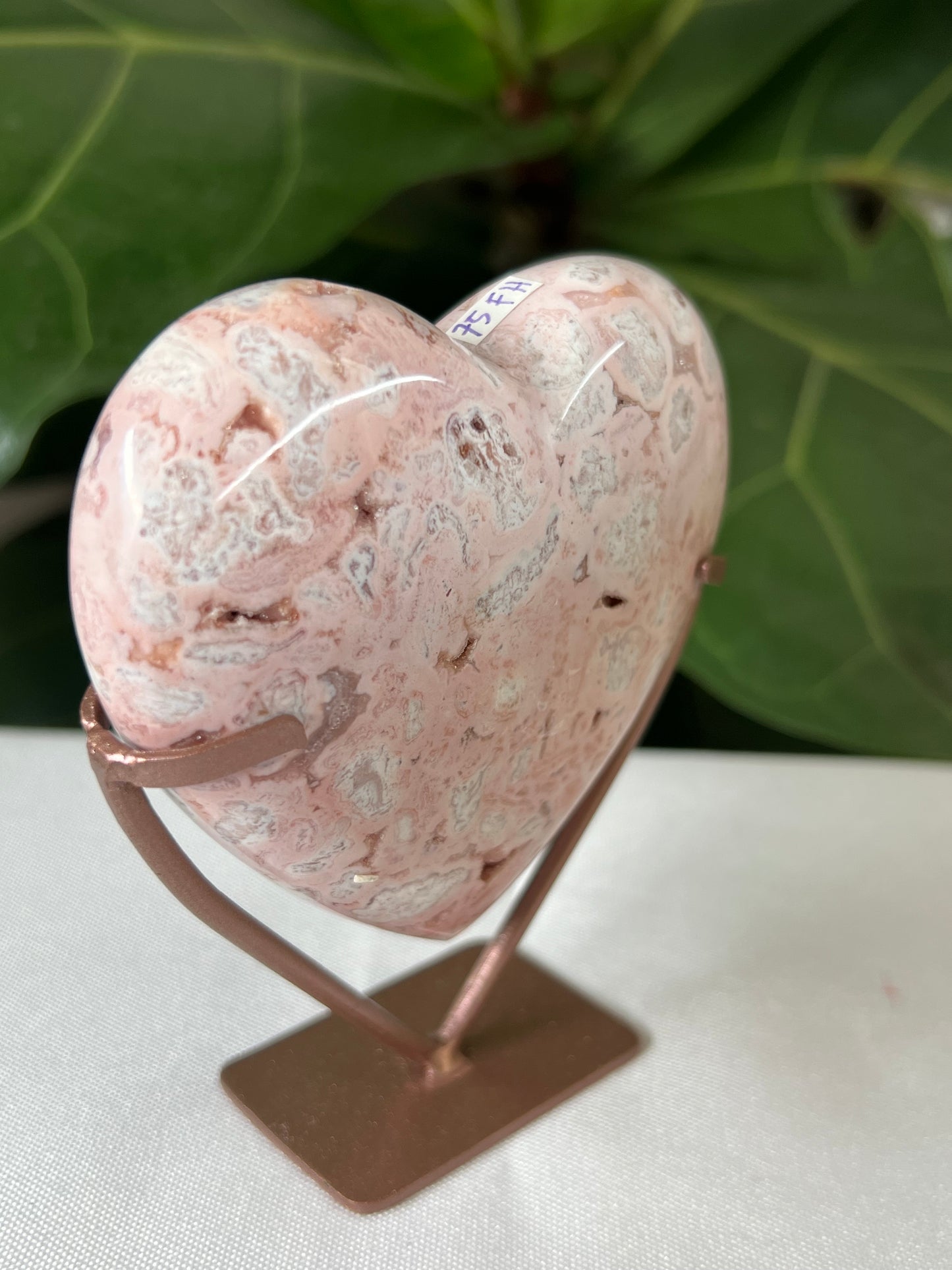 Pink Carnelian Heart