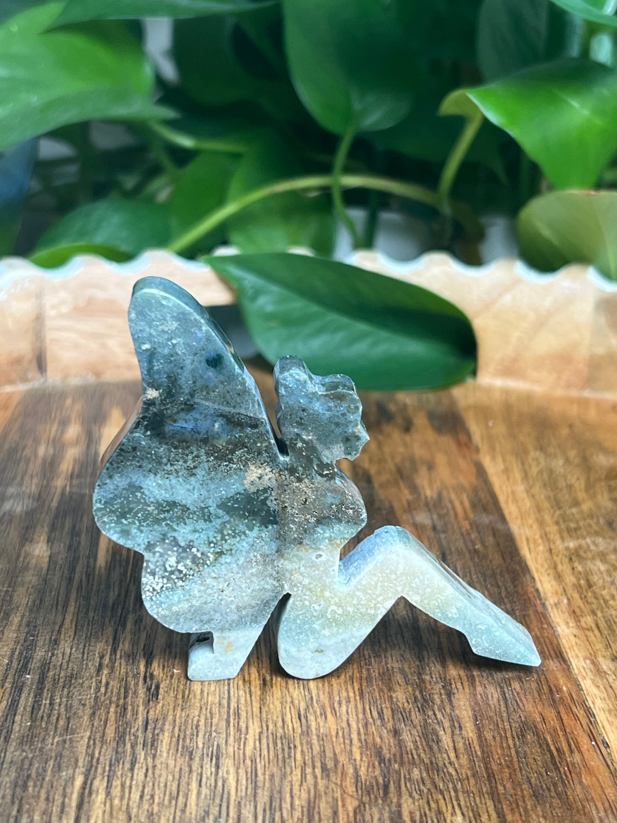 Blue Green Jasper Pixie Fairy: HE