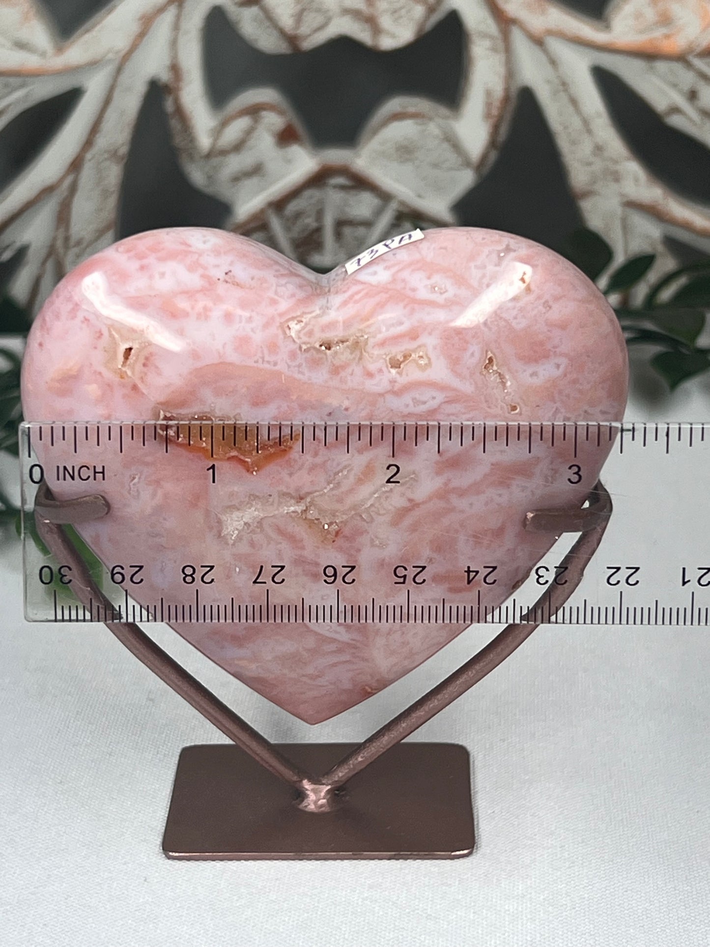 Pink Carnelian Heart