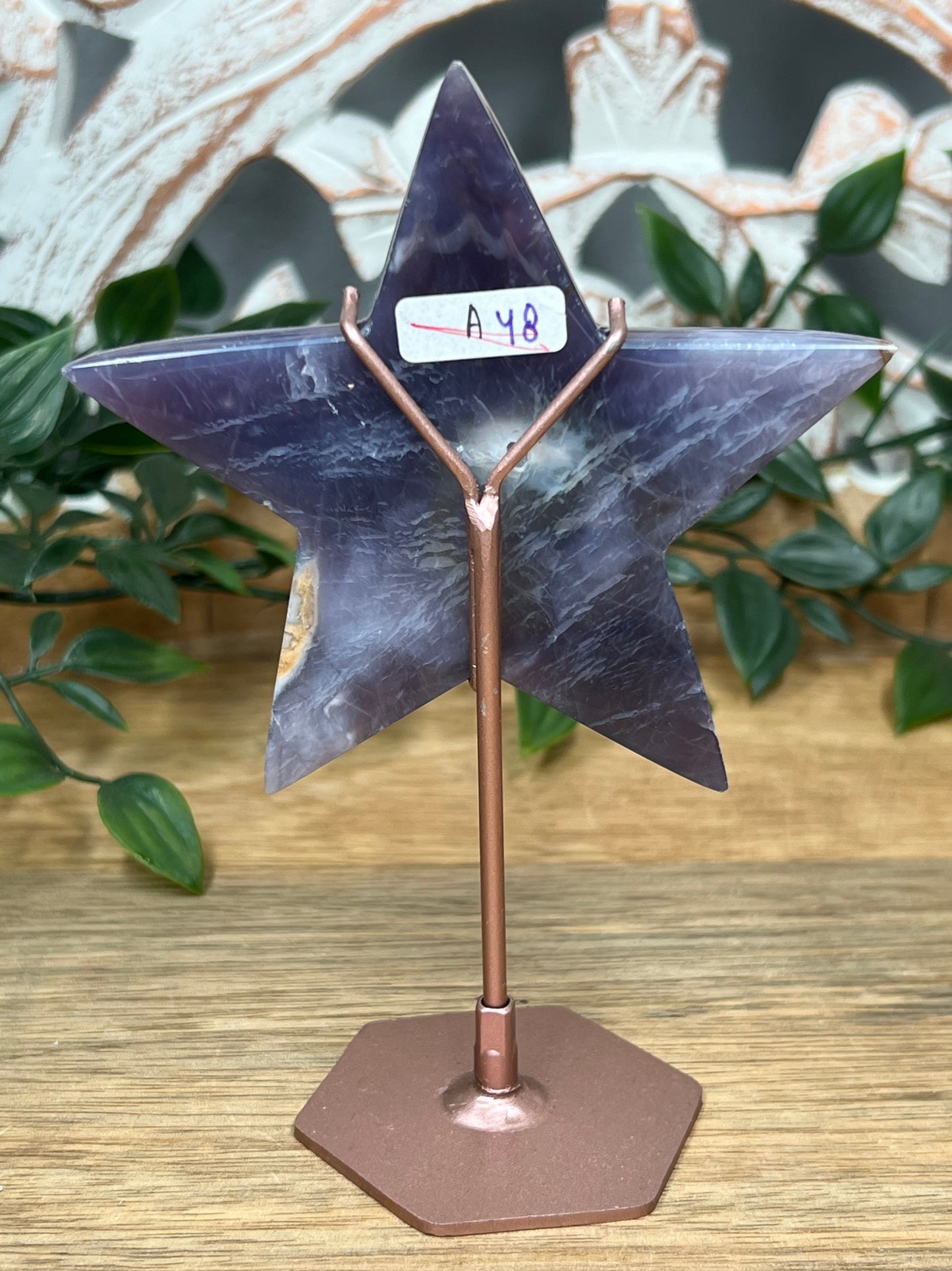 Purple Chalcedony Star