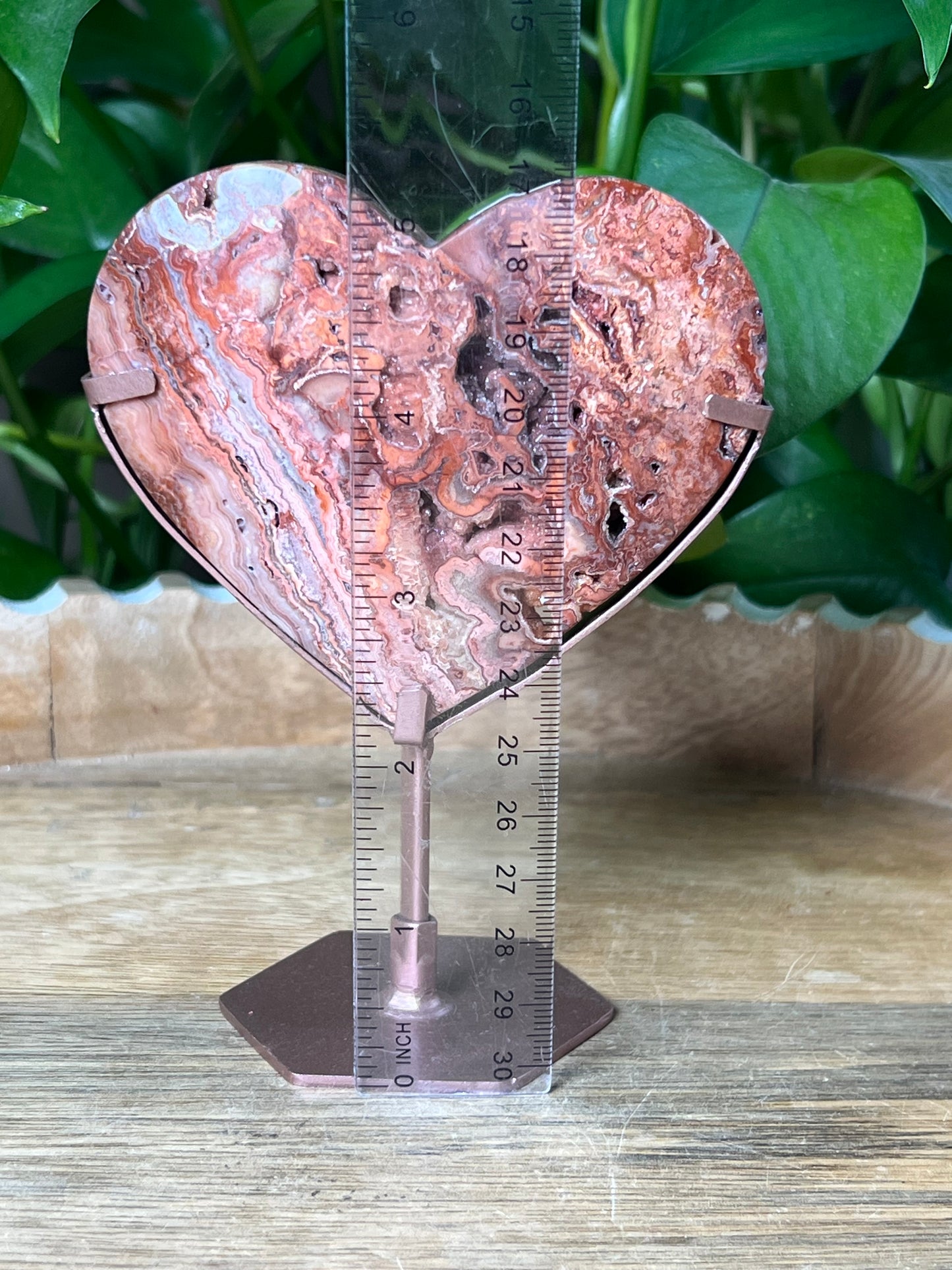 Crazy Lace Agate Heart