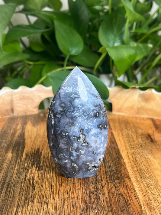Blue Plume Agate Flame: NK