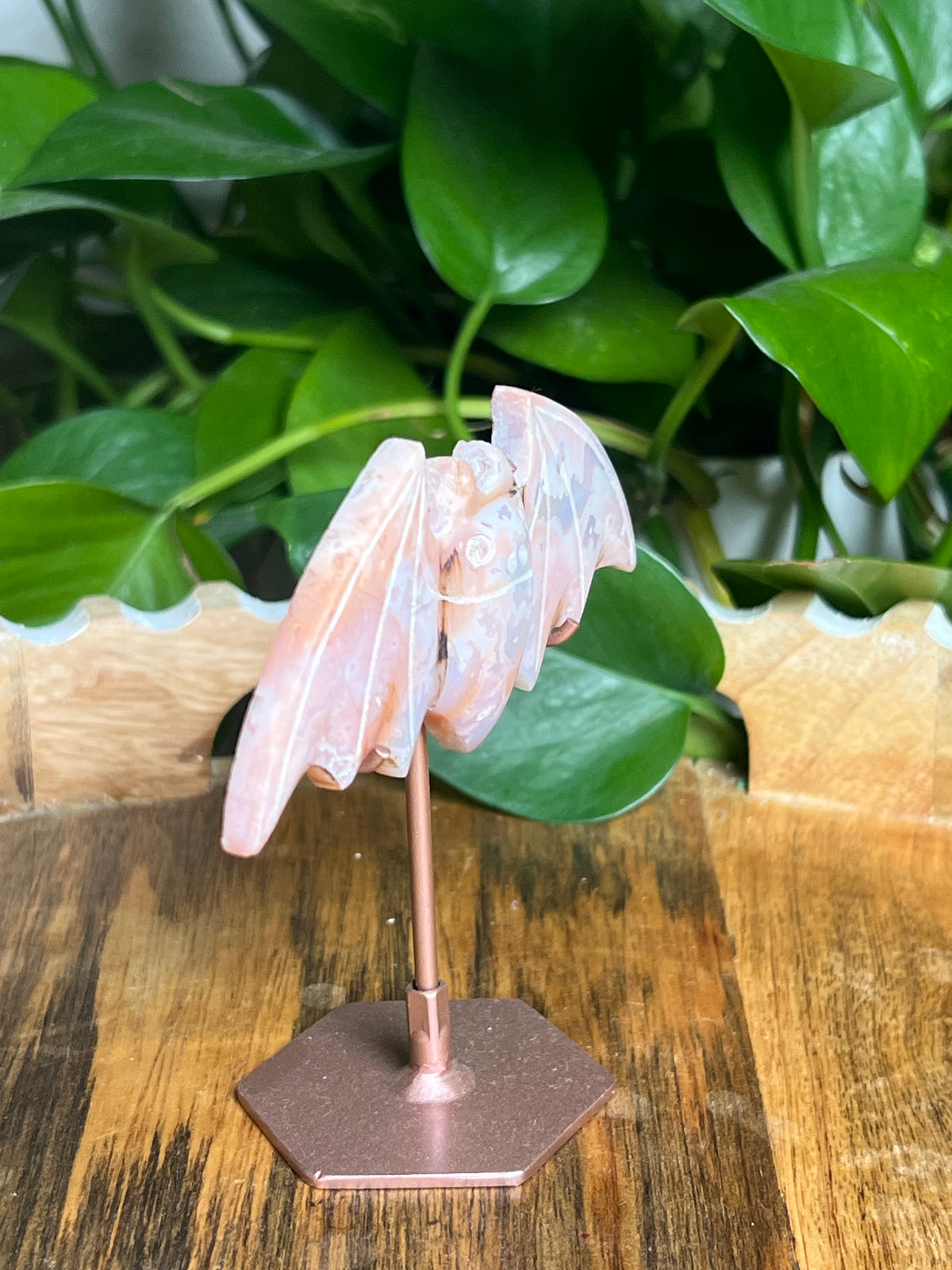 Pink Carnelian Bat: ME