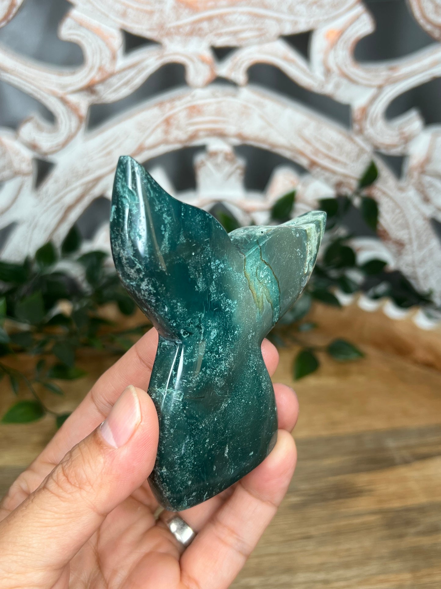 Blue Green Jasper Tail