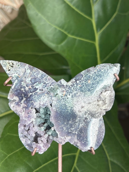 Grape Agate Butterfly