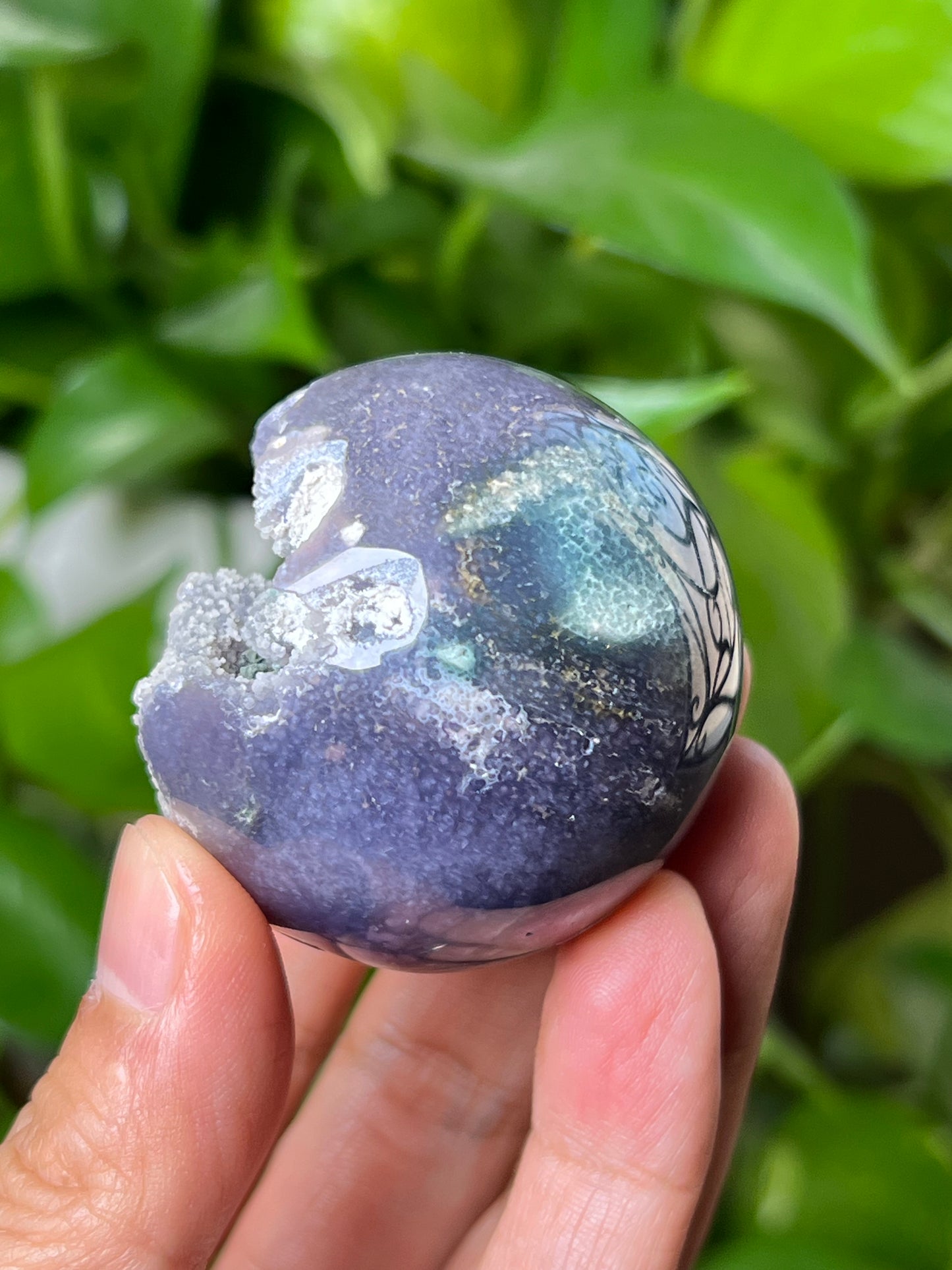 Grape Agate Sphere
