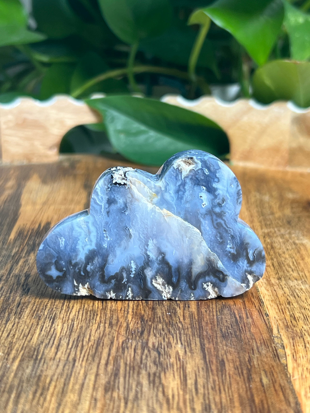 Blue Plume Agate Mini Cloud: TF