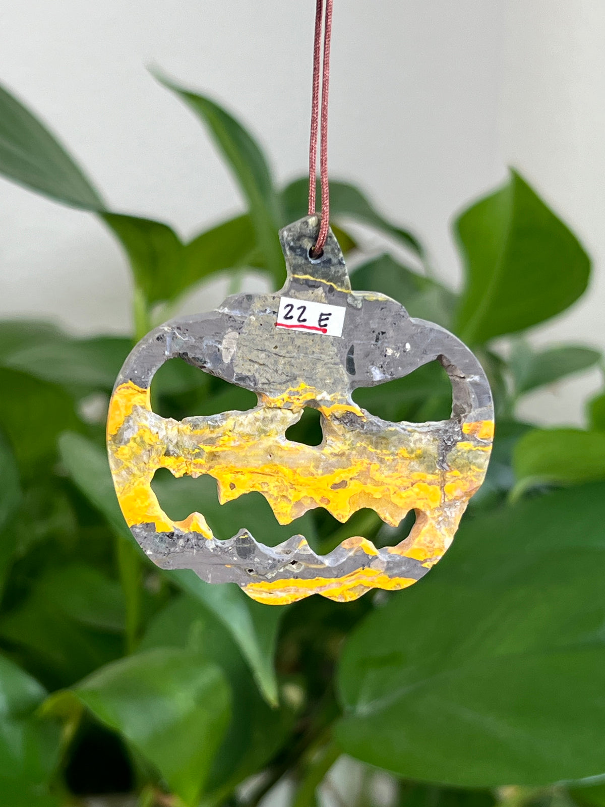 Bumblebee Jasper Jack-O-Lantern Ornaments