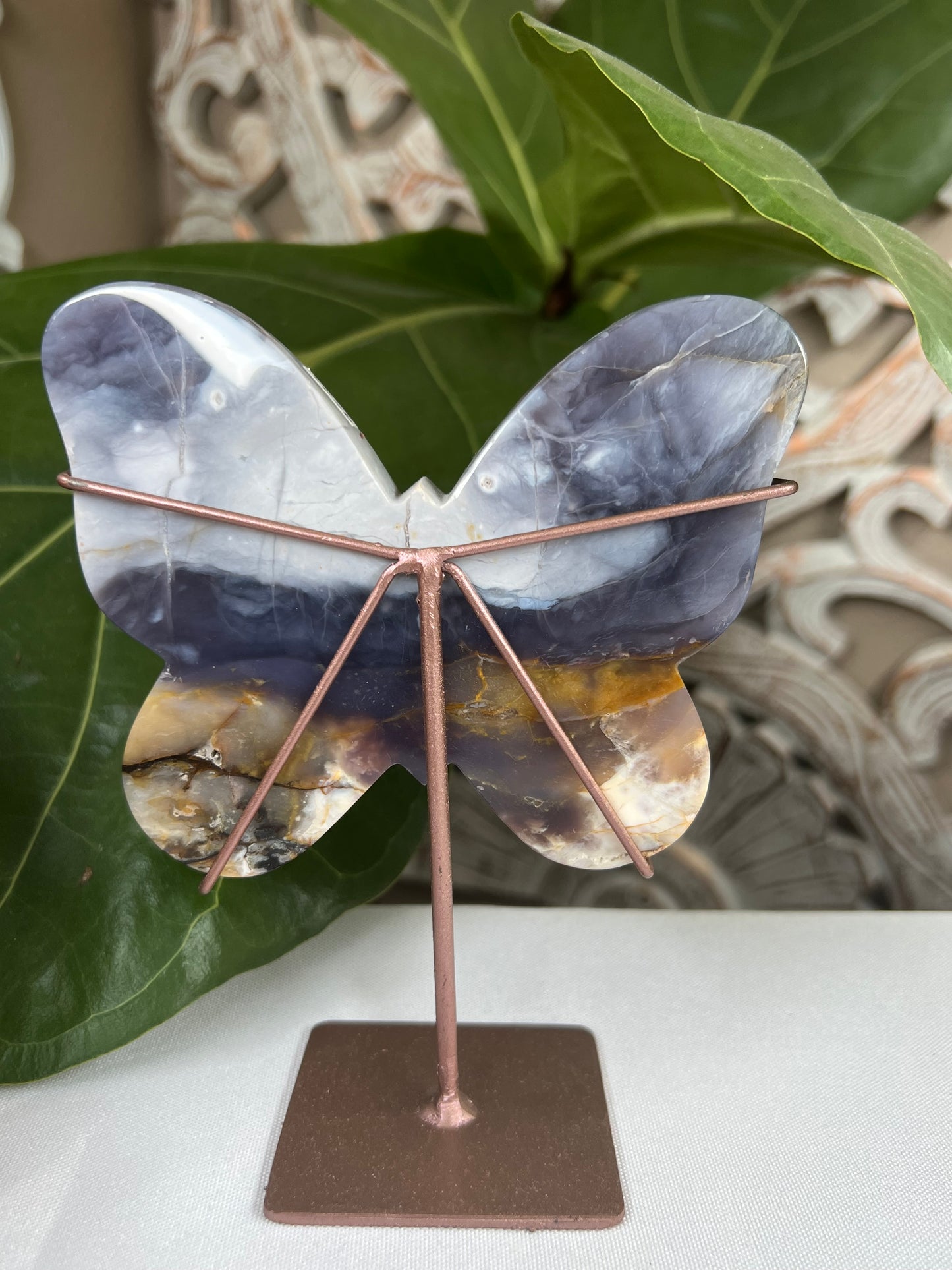 Purple Chalcedony Butterfly