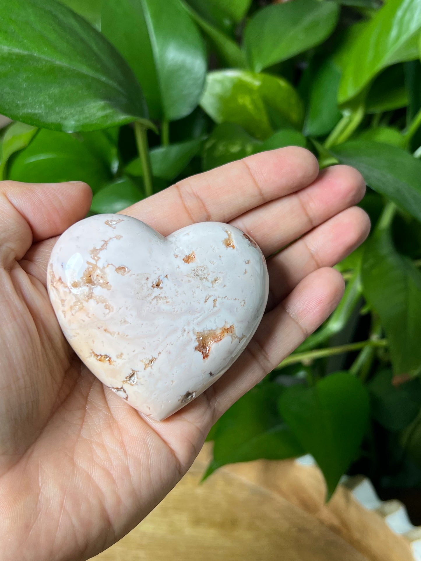 Pink Carnelian Heart