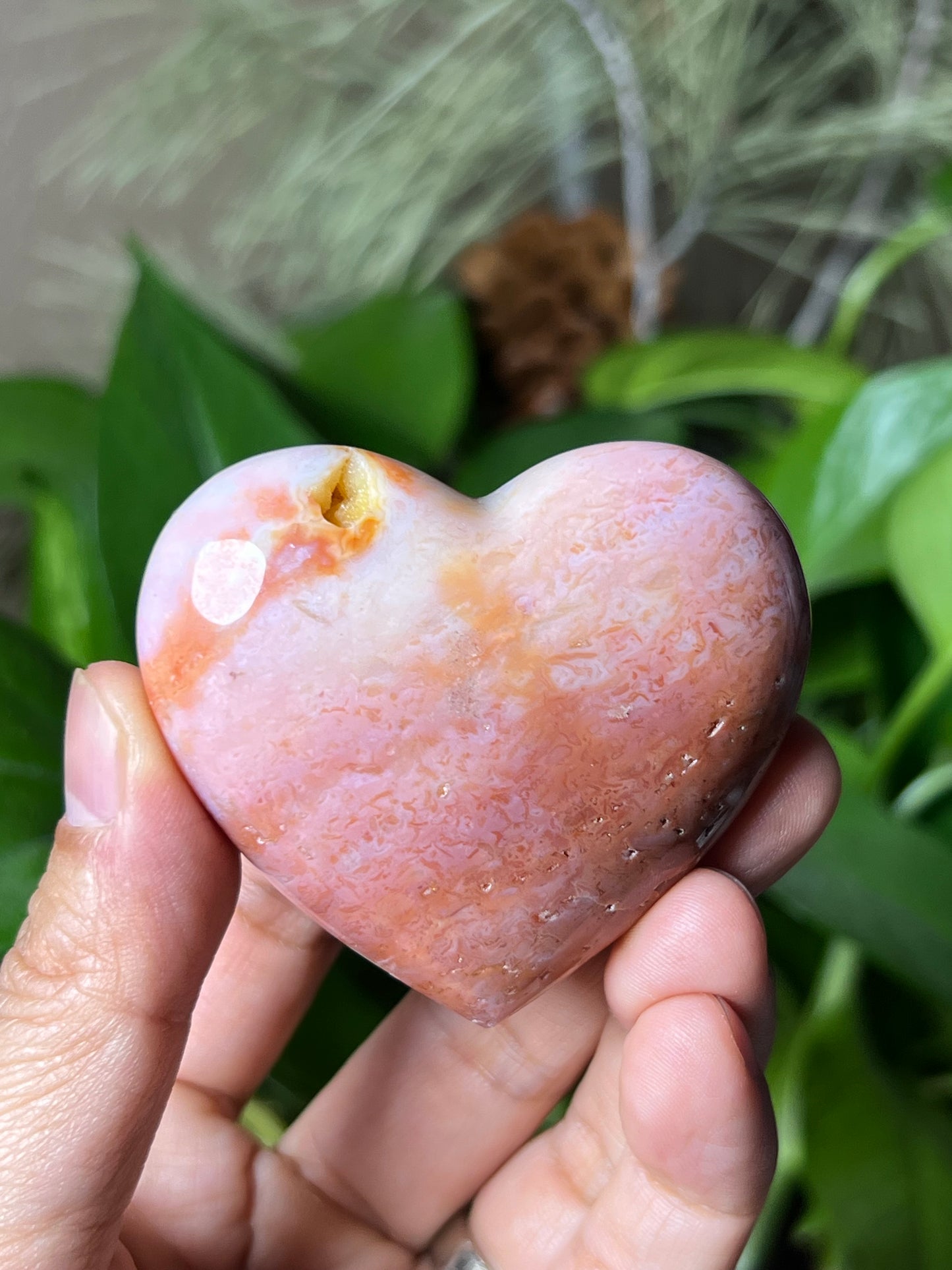 Pink Carnelian Heart