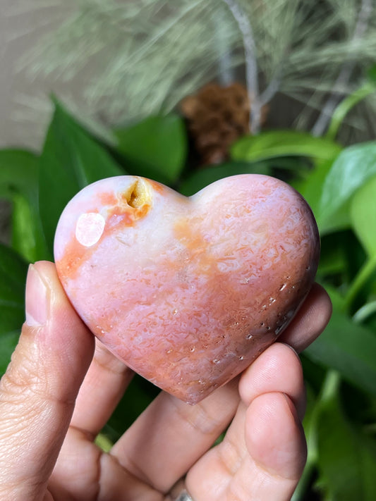 Pink Carnelian Heart