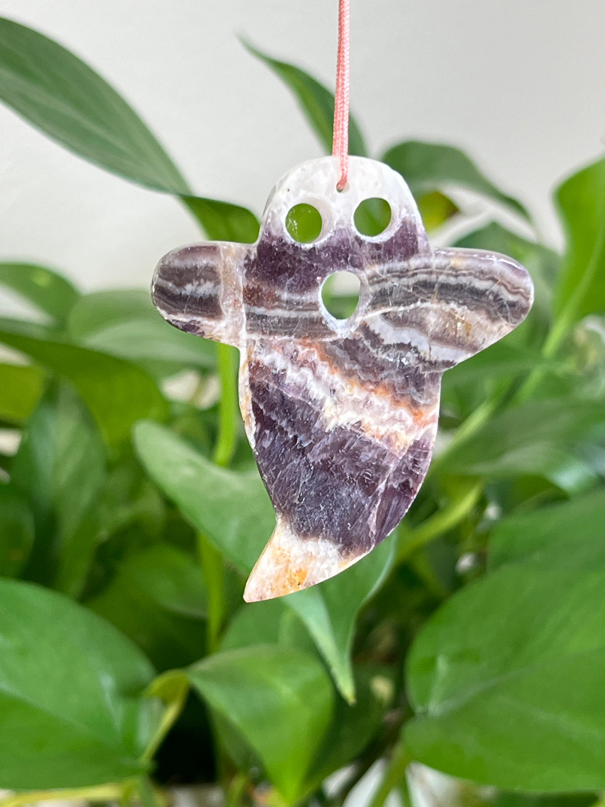 Indonesian Amethyst Ghost Ornaments
