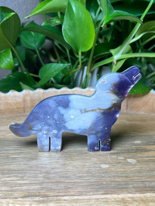Purple Chalcedony Dog