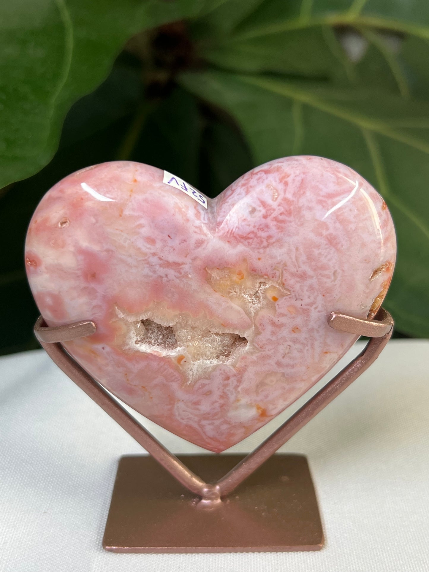 Pink Carnelian Heart