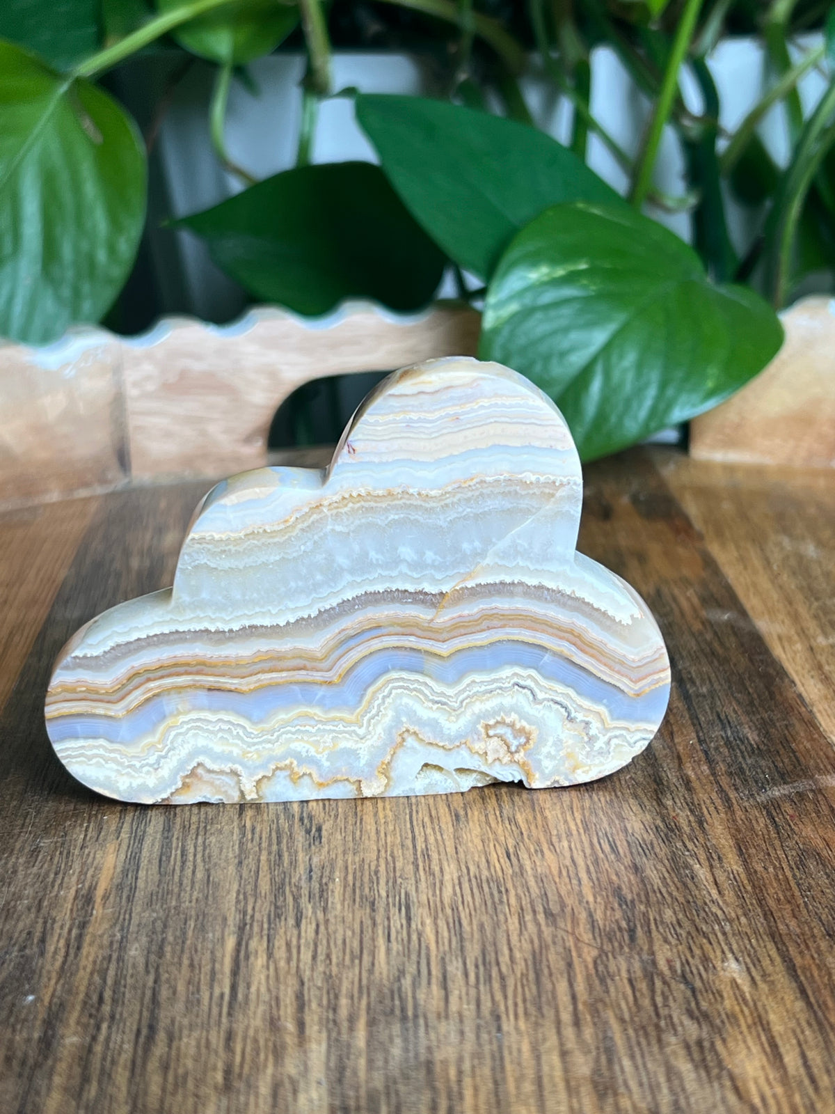 Yellow Crazy Lace Agate Cloud: A