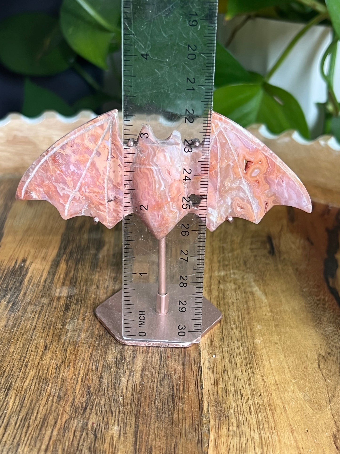 Pink Carnelian Bat