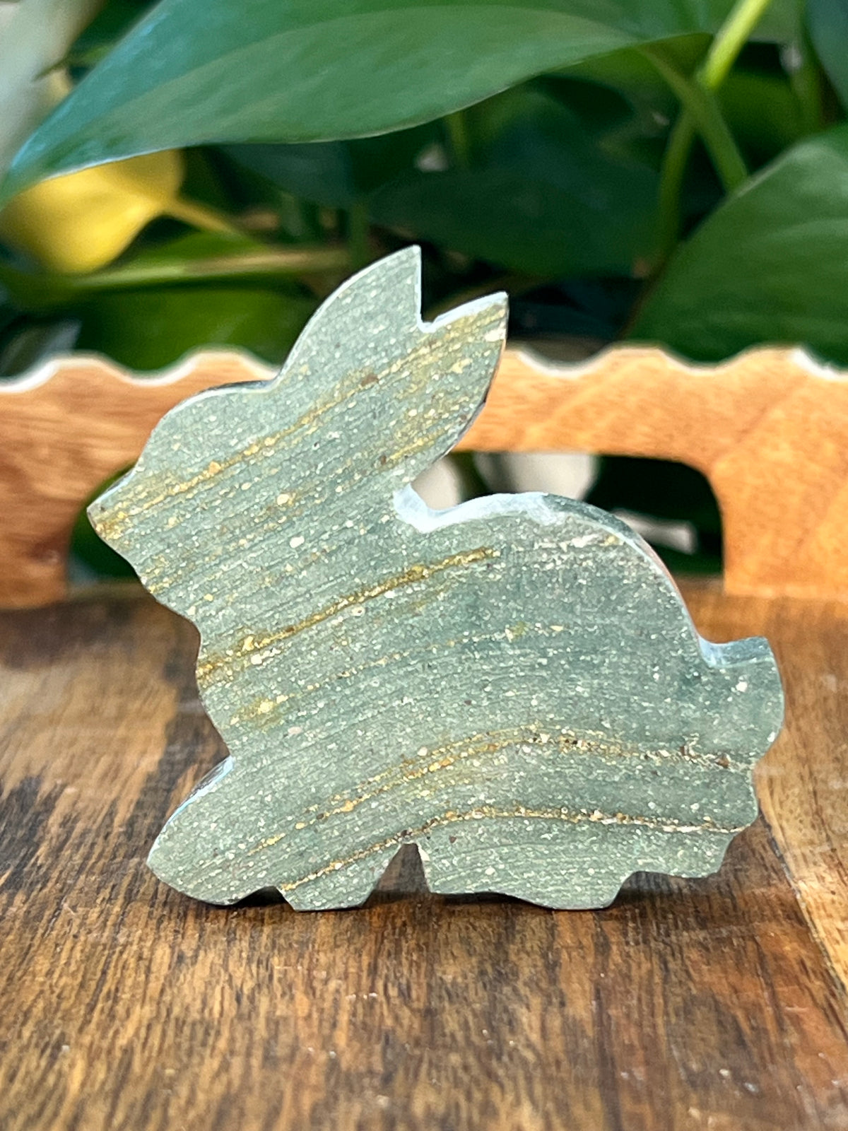 Blue Green Jasper Bunnies