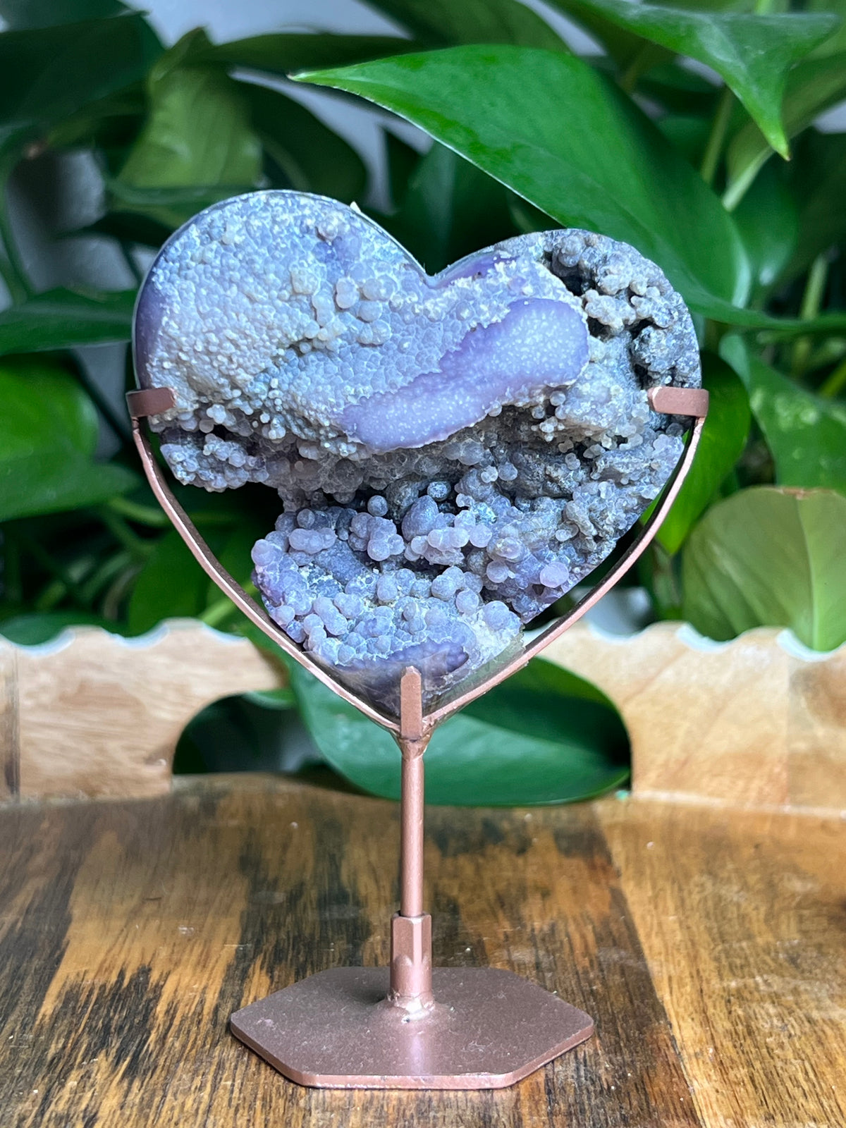 Grape Agate Heart: KK