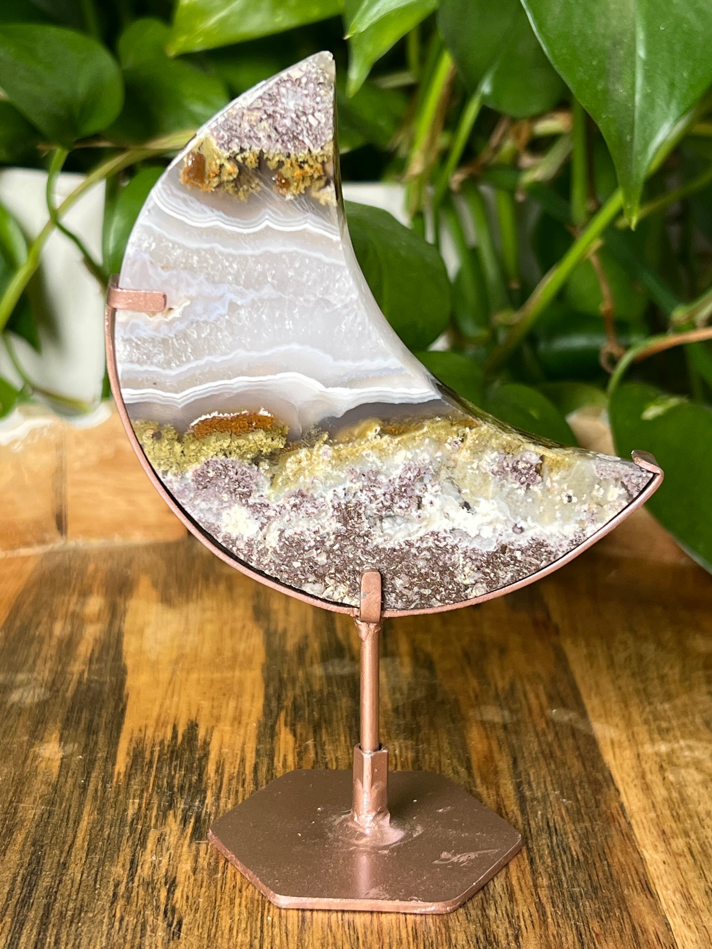 Scenic Moss Agate Moon