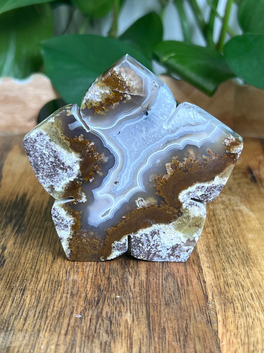Scenic Moss Agate Flower: KE
