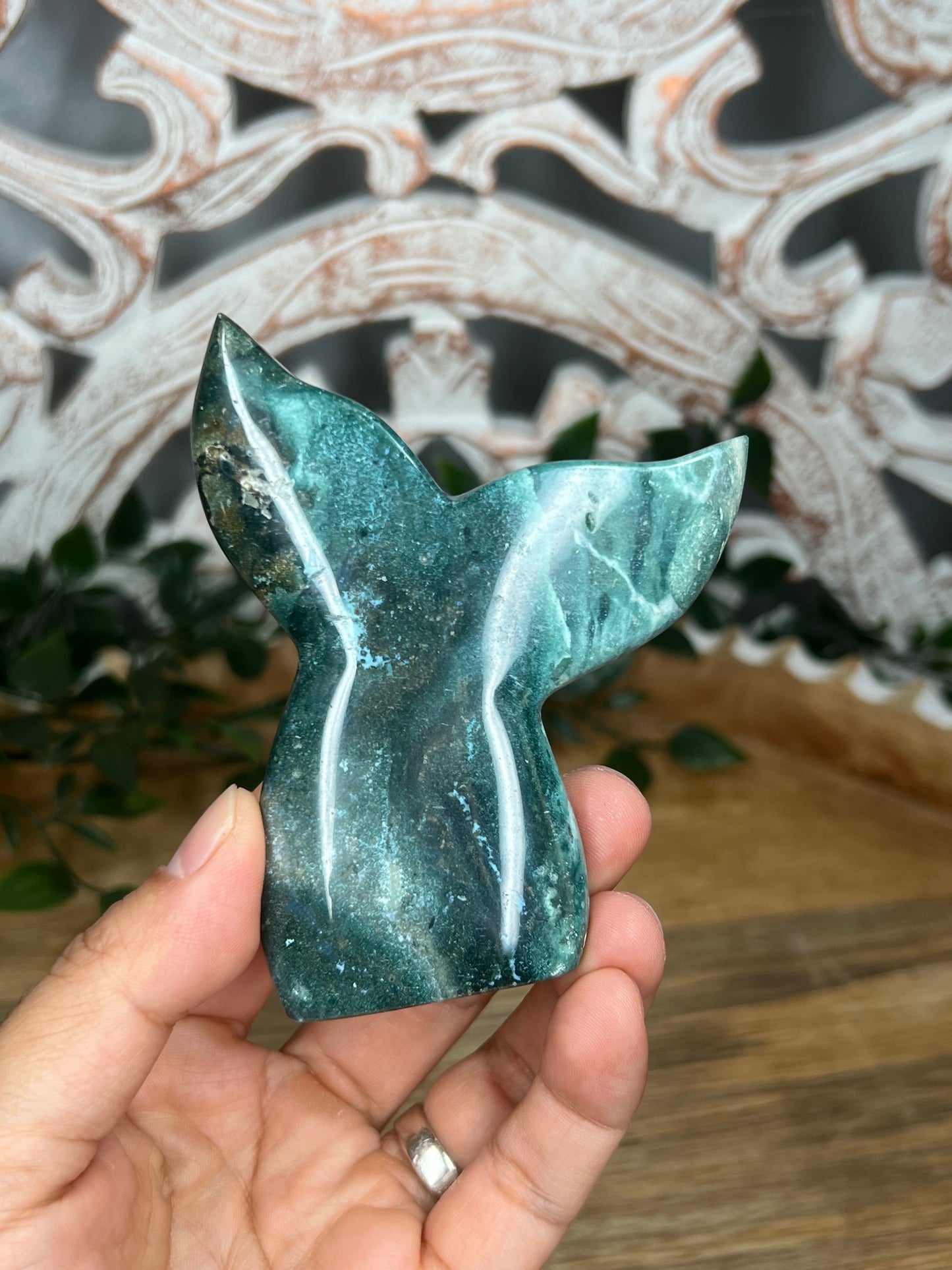 Blue Green Jasper Tail