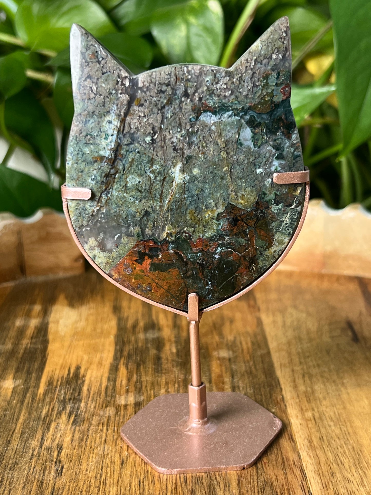 Mossy Jasper Cat