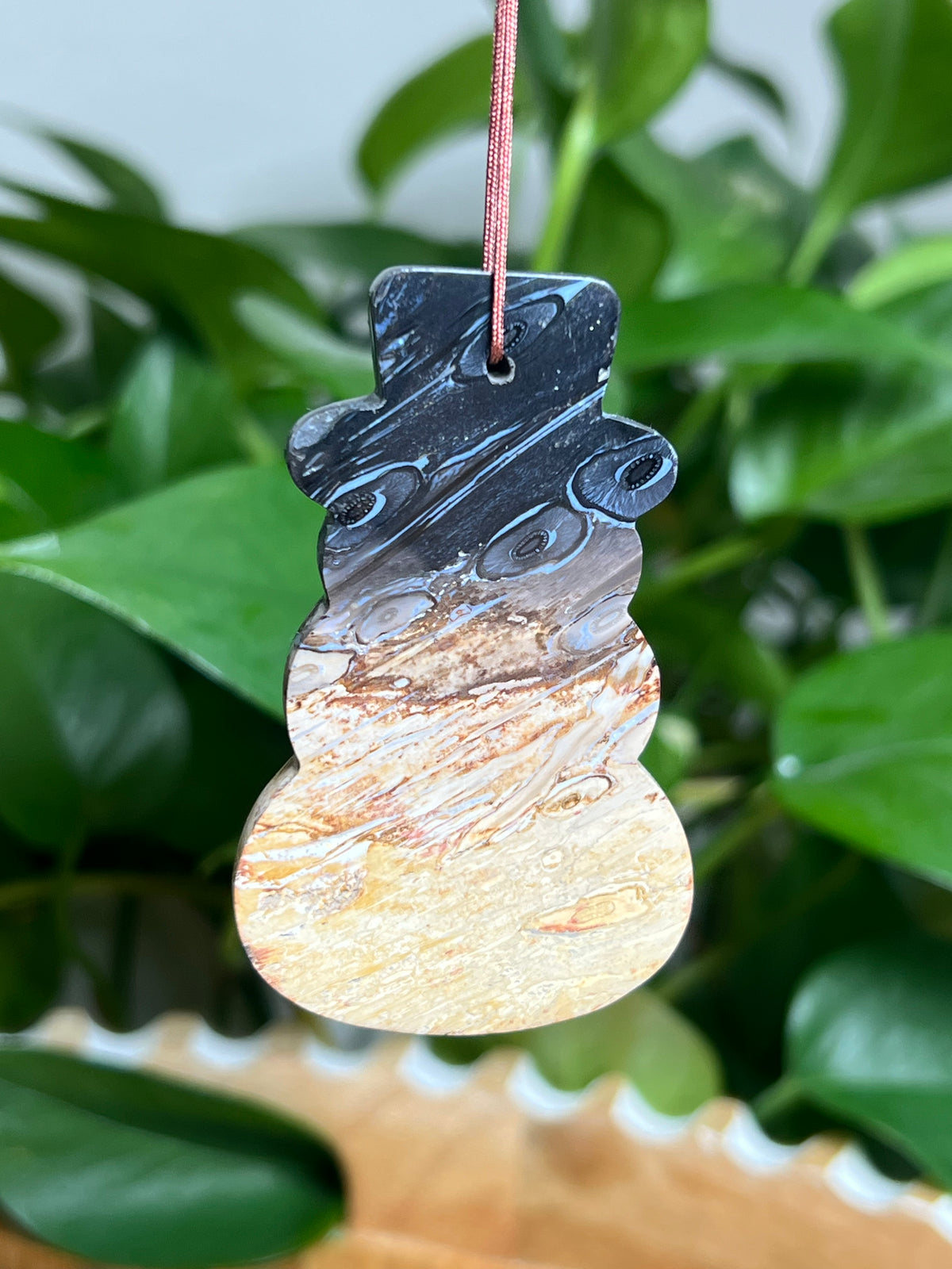 Palm Root Ornament Snowman: NQ
