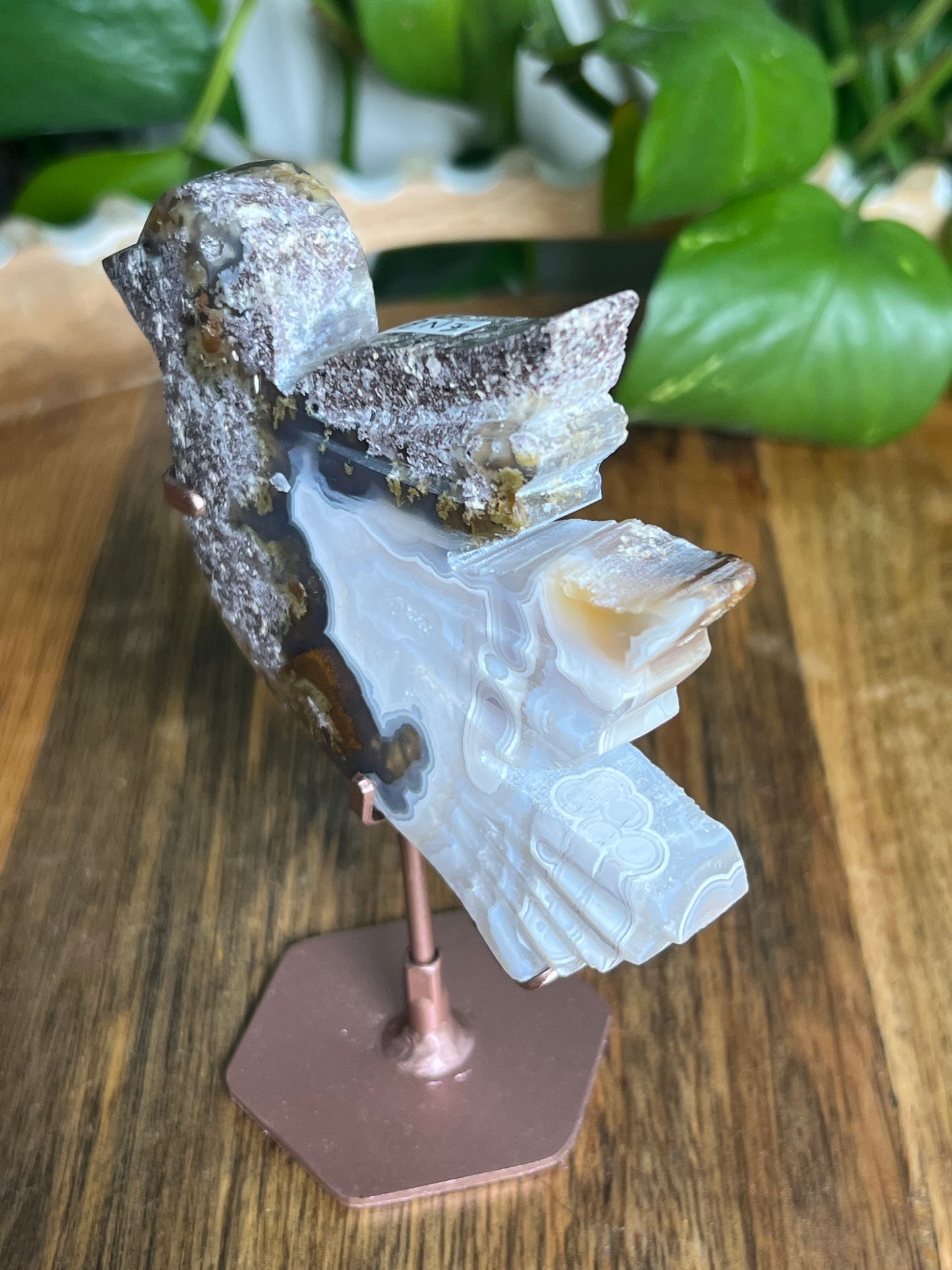Scenic Moss Agate Bird